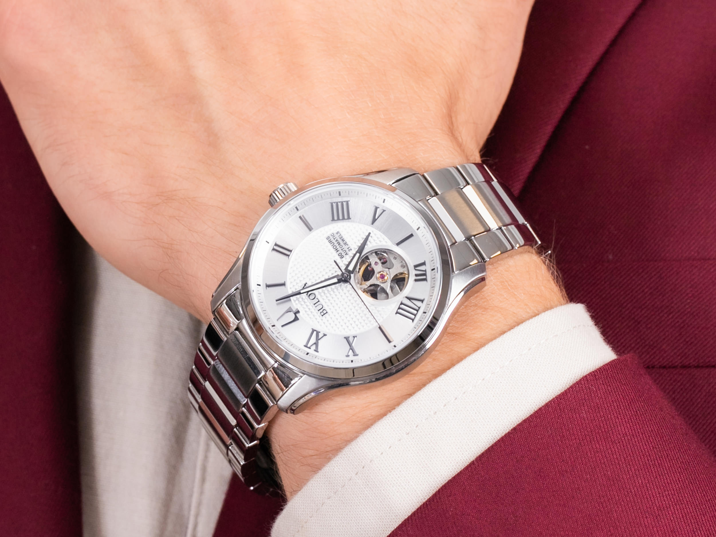 Bulova 96A207 zegarek klasyczny Automatic - miniatura 4