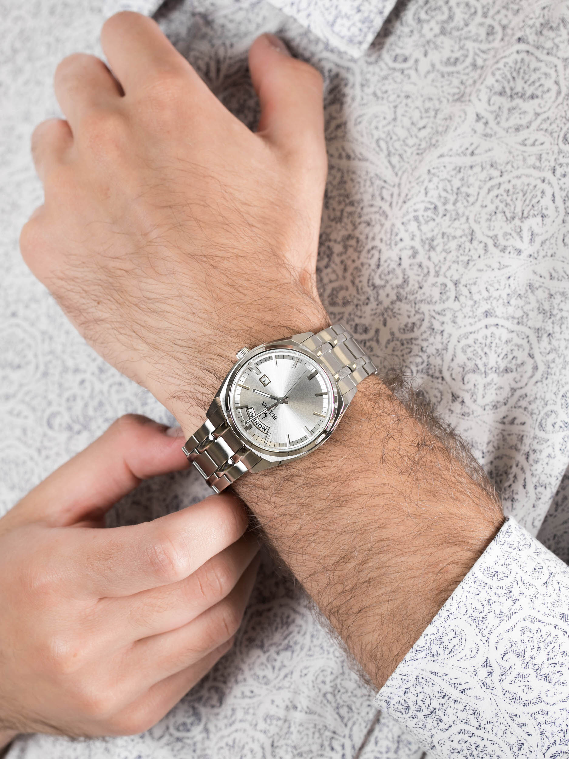 Bulova 96C127 męski zegarek Classic bransoleta - miniatura 3