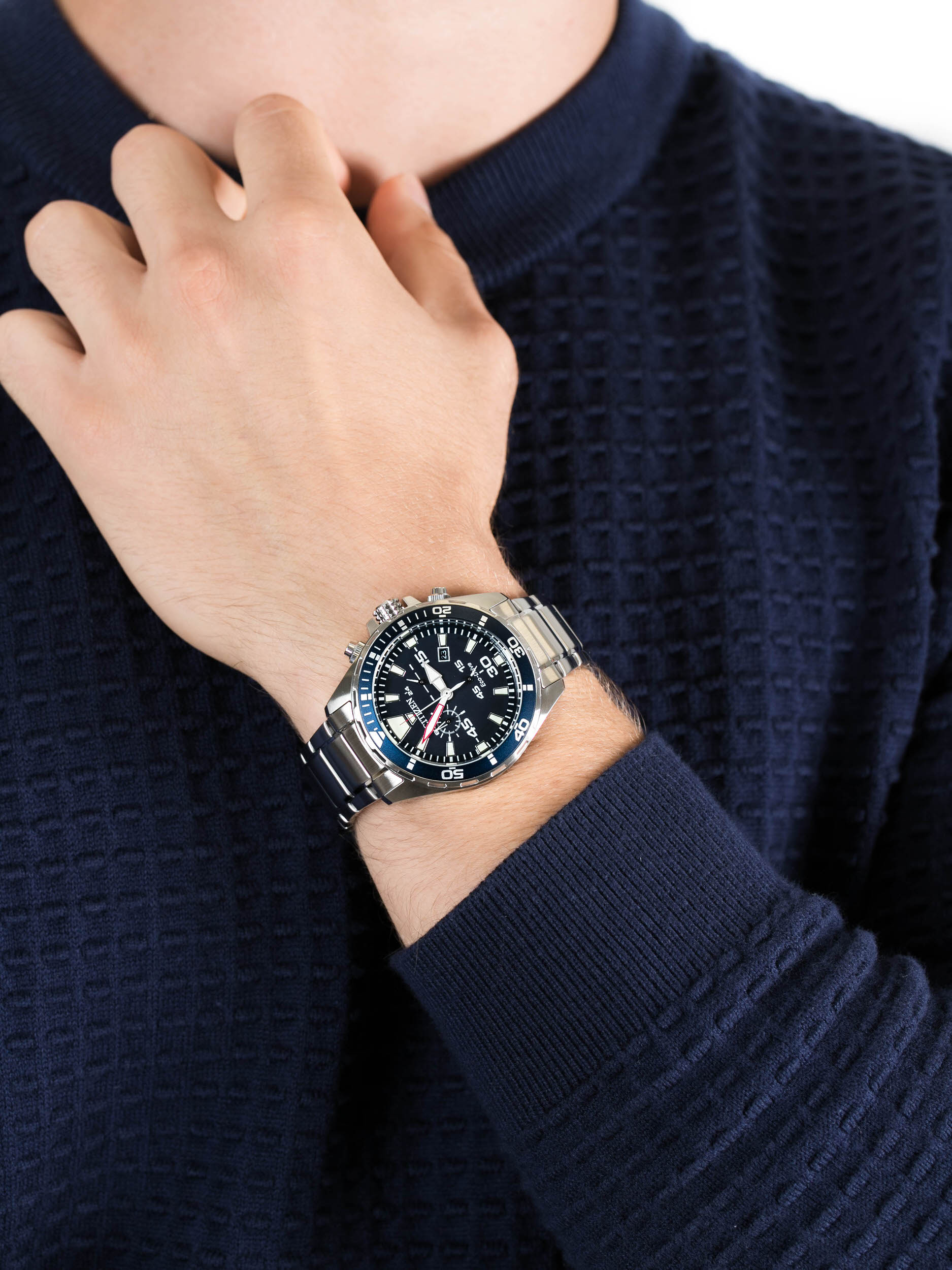 zegarek Citizen AT2431-87L męski z chronograf Chrono - miniatura 3