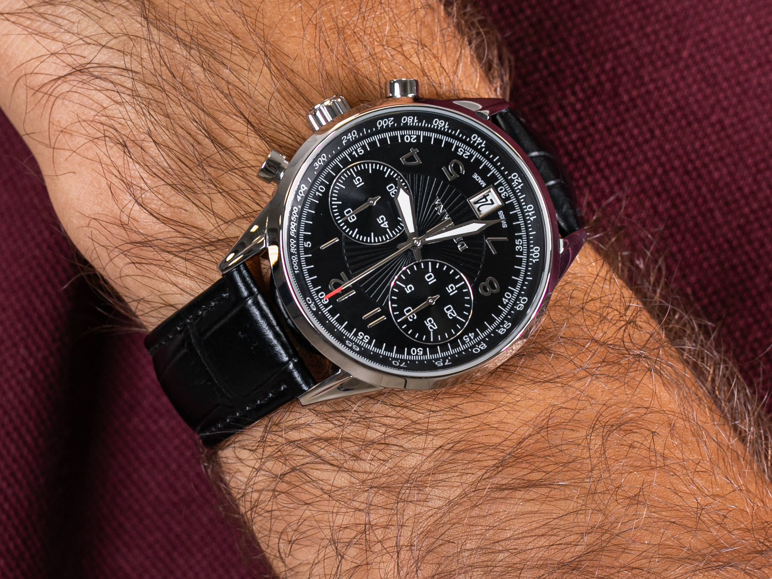 Delbana 41601.672.6.034 zegarek klasyczny Retro Chronograph - miniatura 4