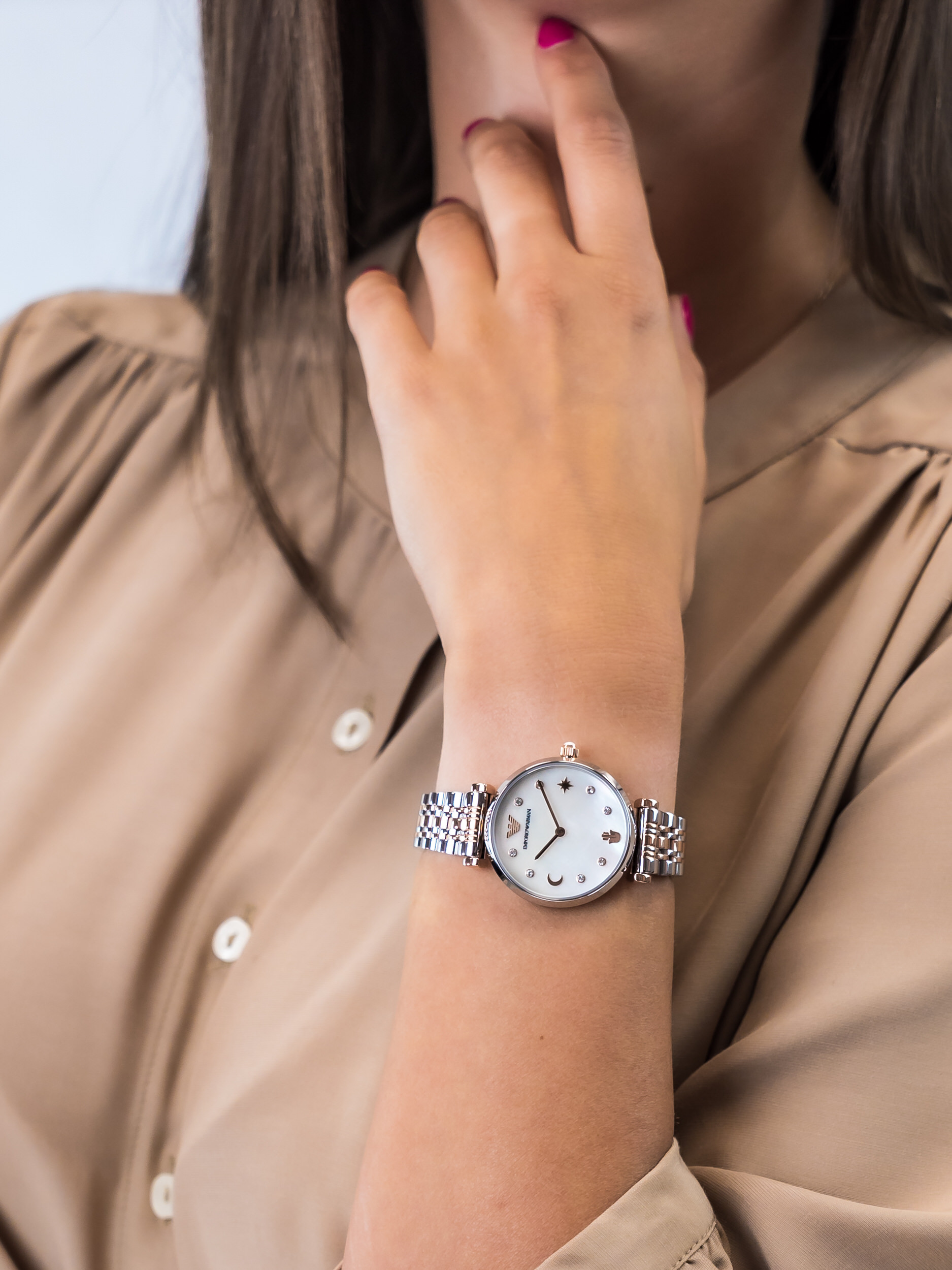 Emporio Armani AR80037 damski zegarek Ladies bransoleta - miniatura 3