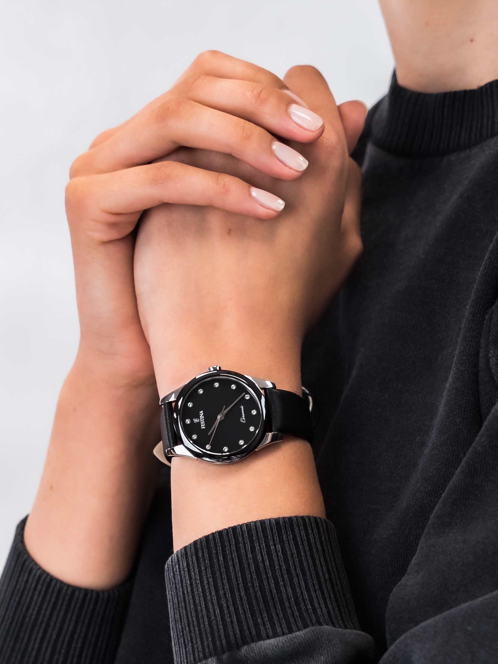Festina F20473-3 damski zegarek Ceramic pasek - miniatura 3