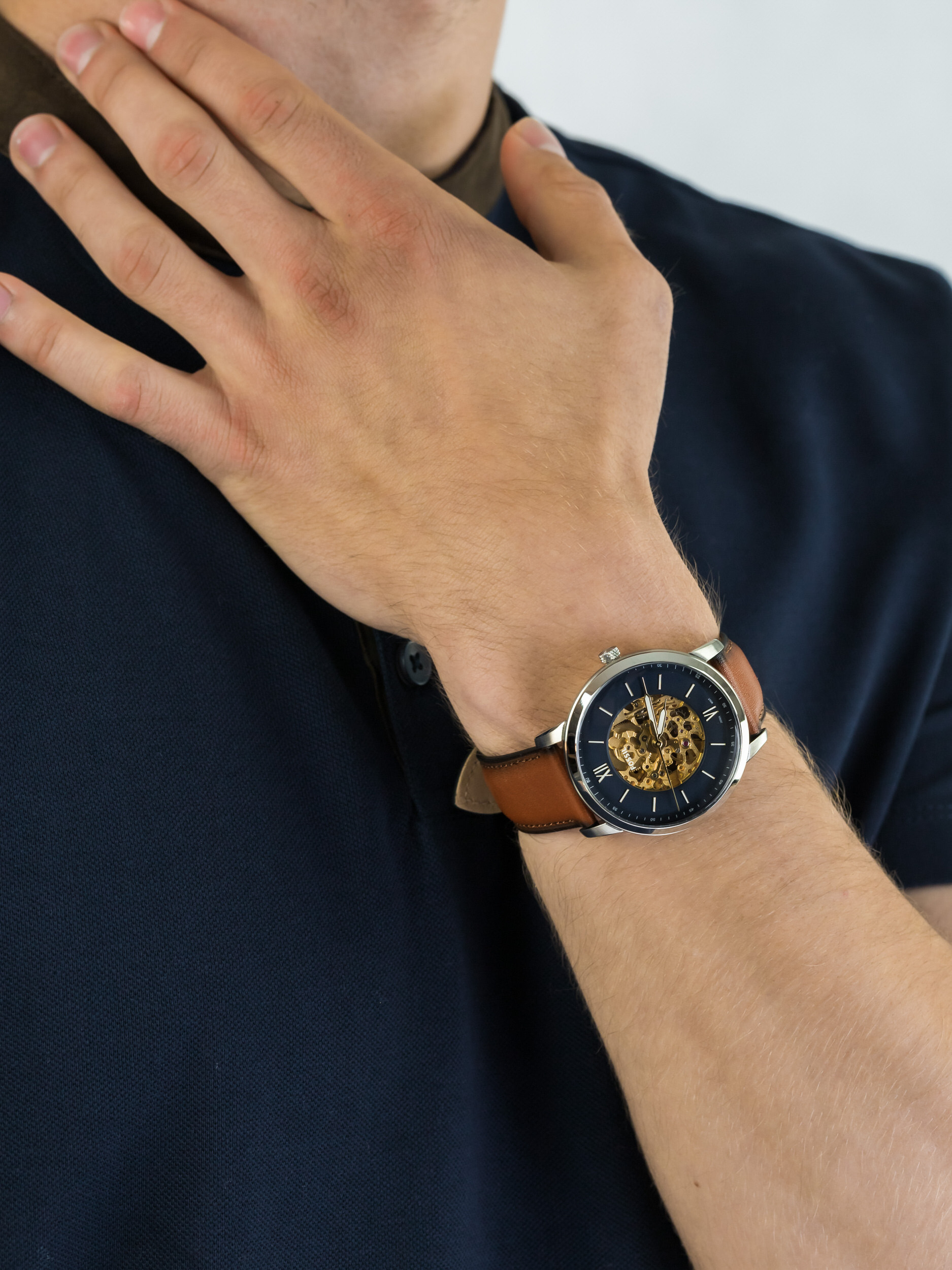 Fossil ME3160 męski zegarek Neutra pasek - miniatura 3
