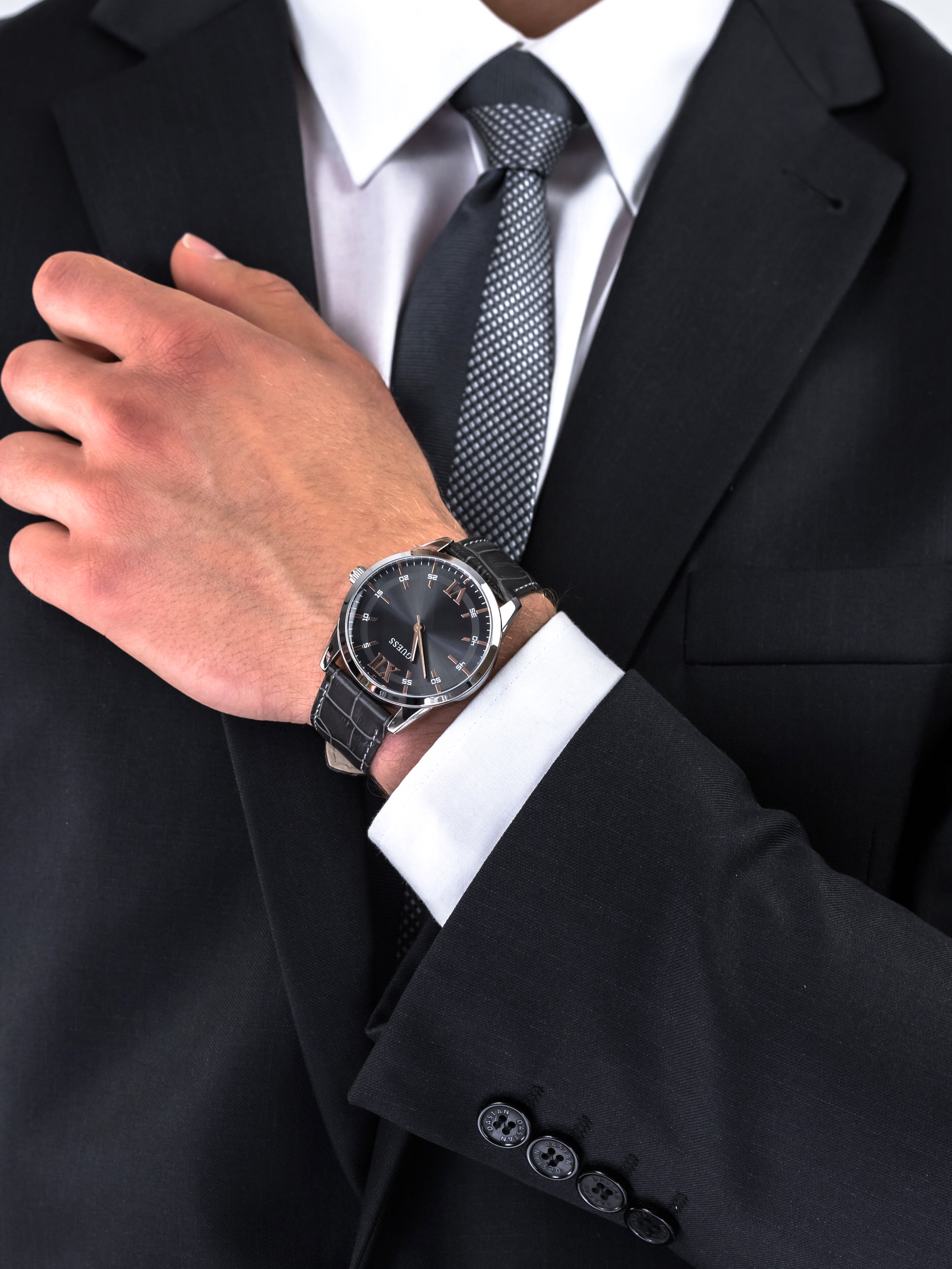 Guess W1307G1 męski zegarek Pasek pasek - miniatura 3