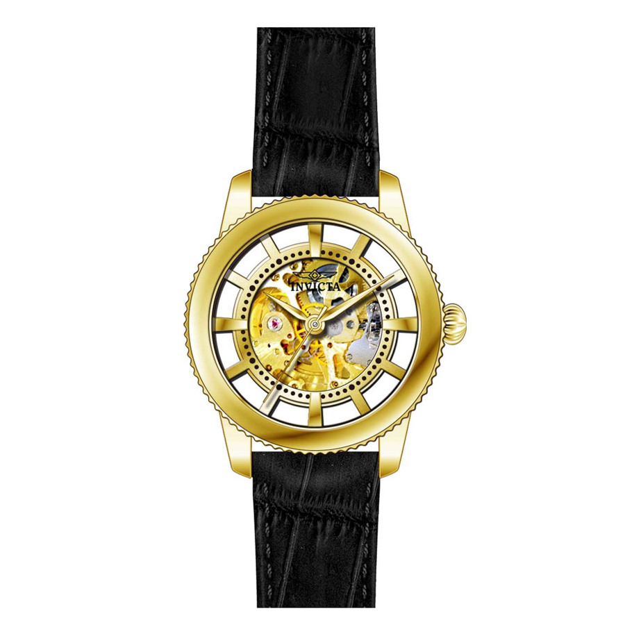 Invicta 22571 zegarek złoty klasyczny Vintage pasek - miniatura 5