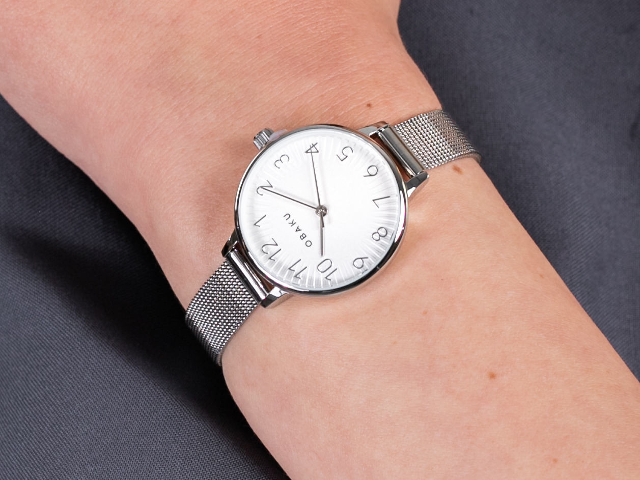 Obaku Denmark V237LXCIMC SYREN - STEEL zegarek klasyczny Slim - miniatura 4