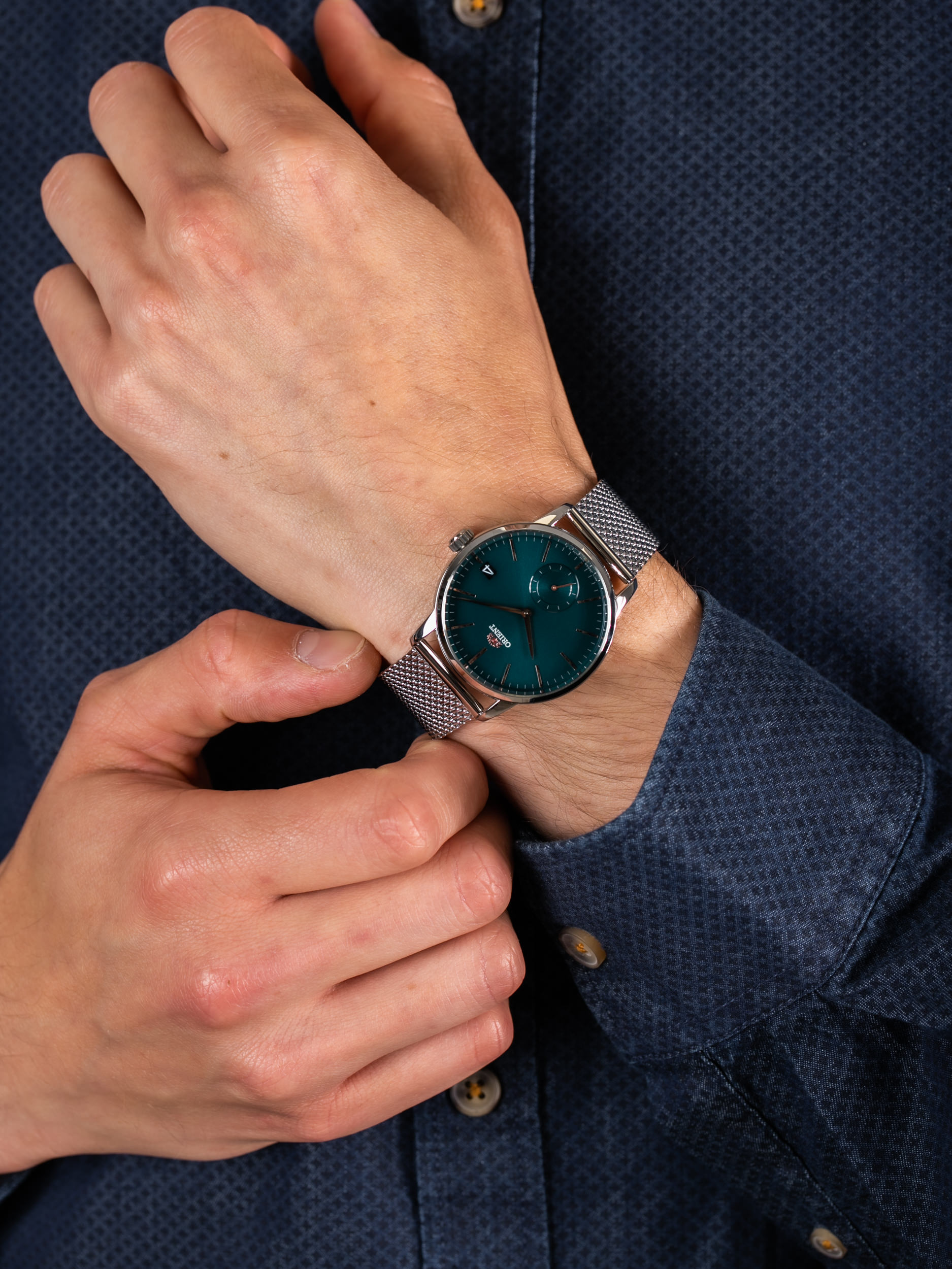 Orient RA-SP0006E10B męski zegarek Contemporary bransoleta - miniatura 3