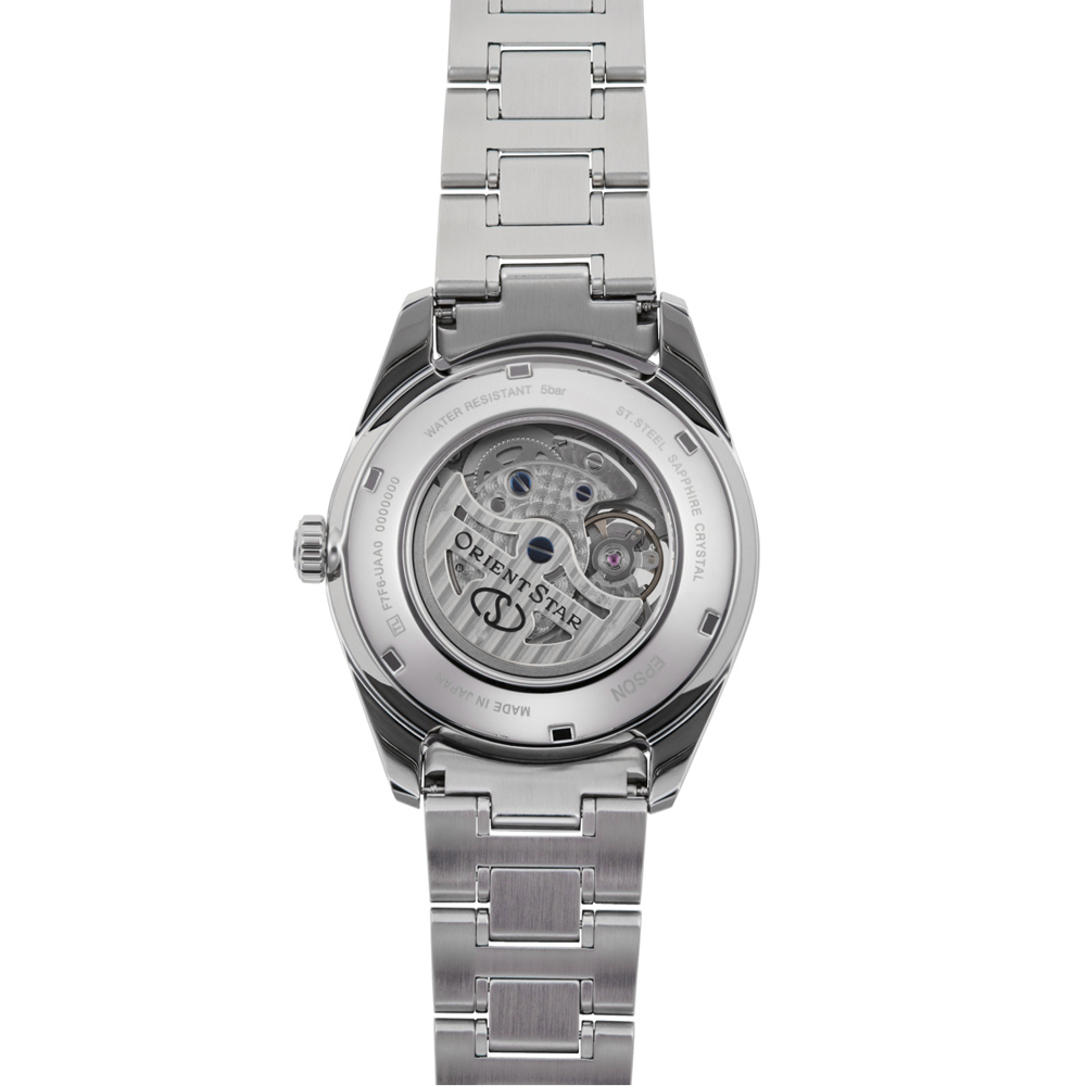 Orient Star RE-HJ0002L00B zegarek srebrny klasyczny Classic bransoleta - miniatura 5