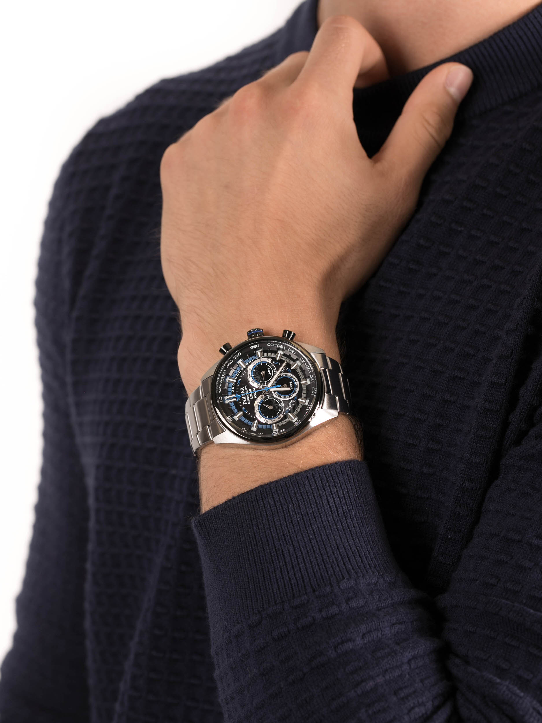 zegarek Pulsar PX5019X1 Solar Chronograph męski z tachometr WRC - miniatura 3