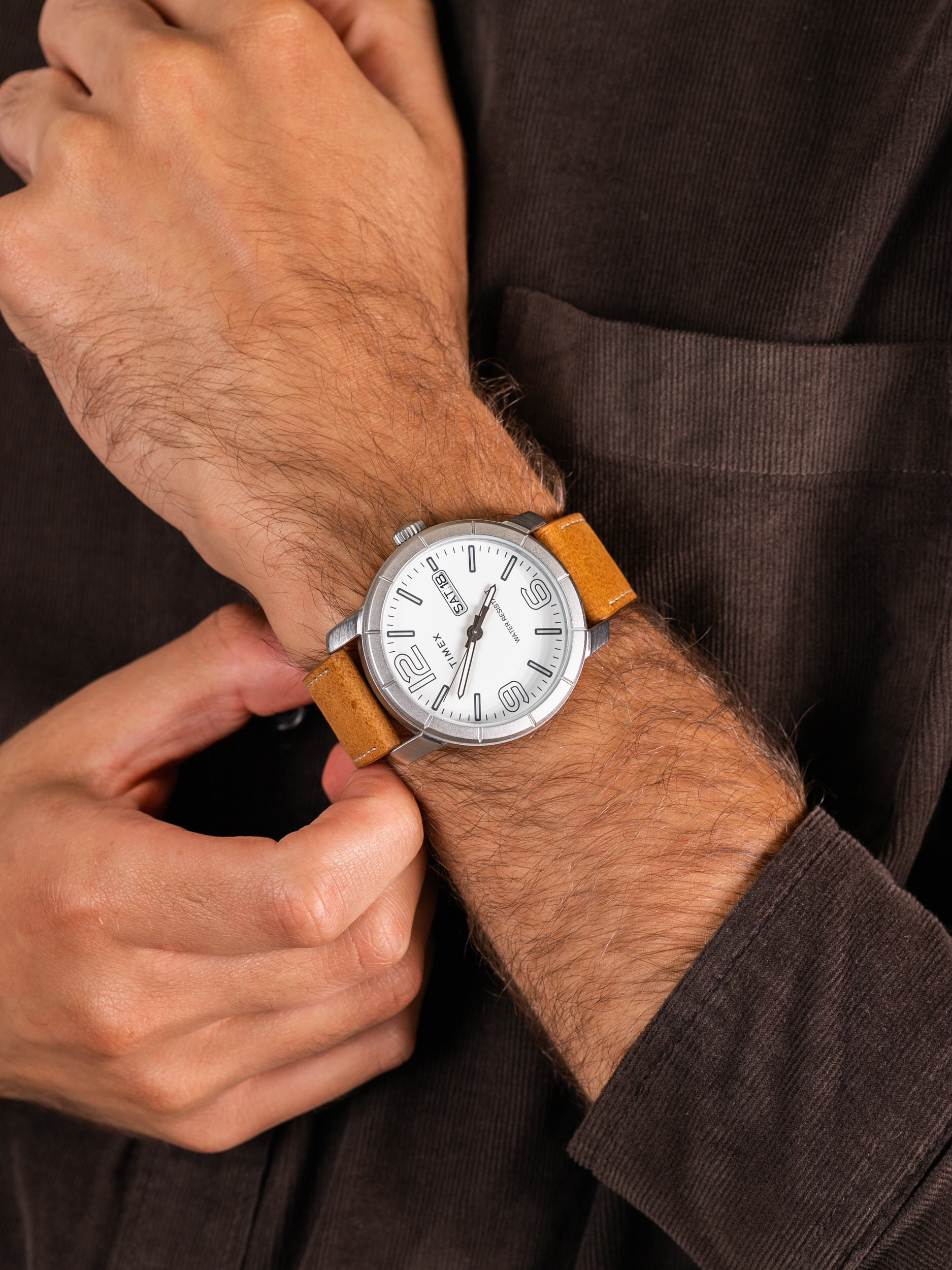 Timex TW2R64100 męski zegarek Easy Reader pasek - miniatura 3