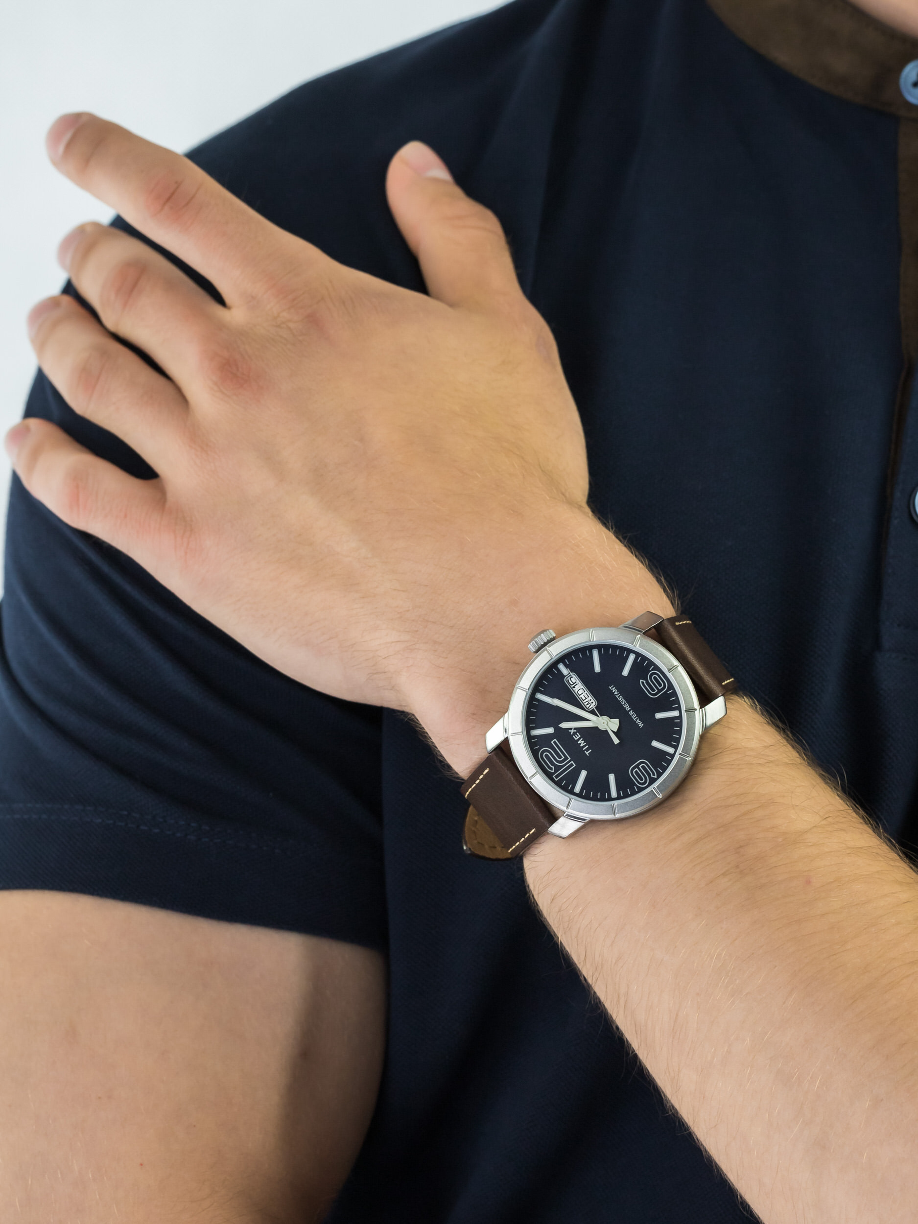 Timex TW2R64200 męski zegarek Easy Reader pasek