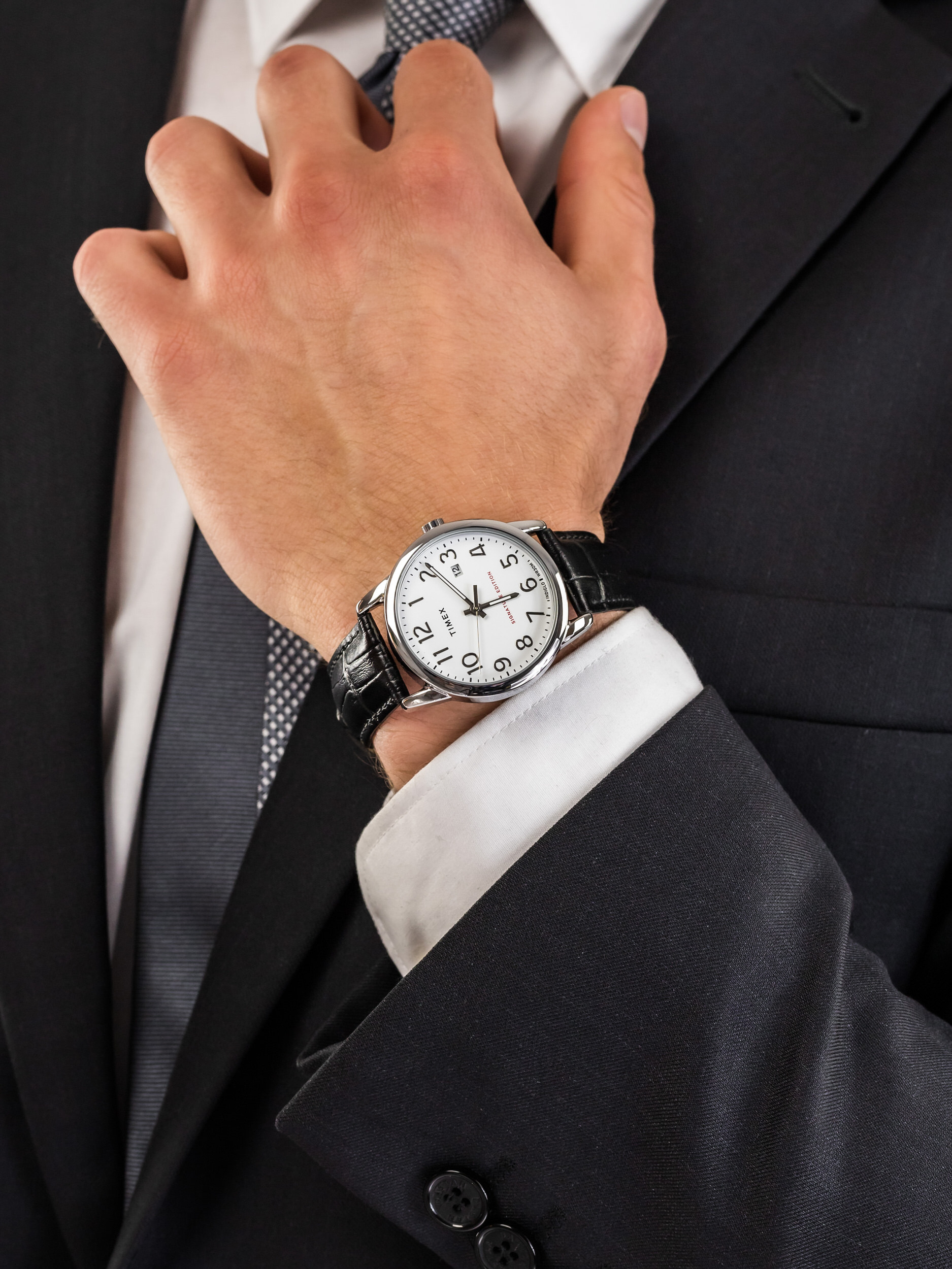 Timex TW2R64900 męski zegarek Easy Reader pasek