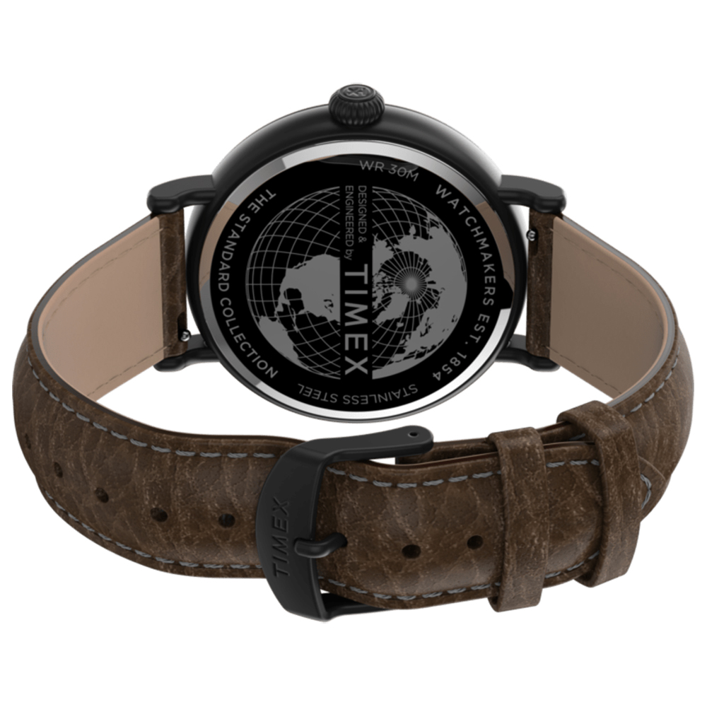 Timex TW2T90800 zegarek czarny klasyczny Standard pasek - miniatura 5