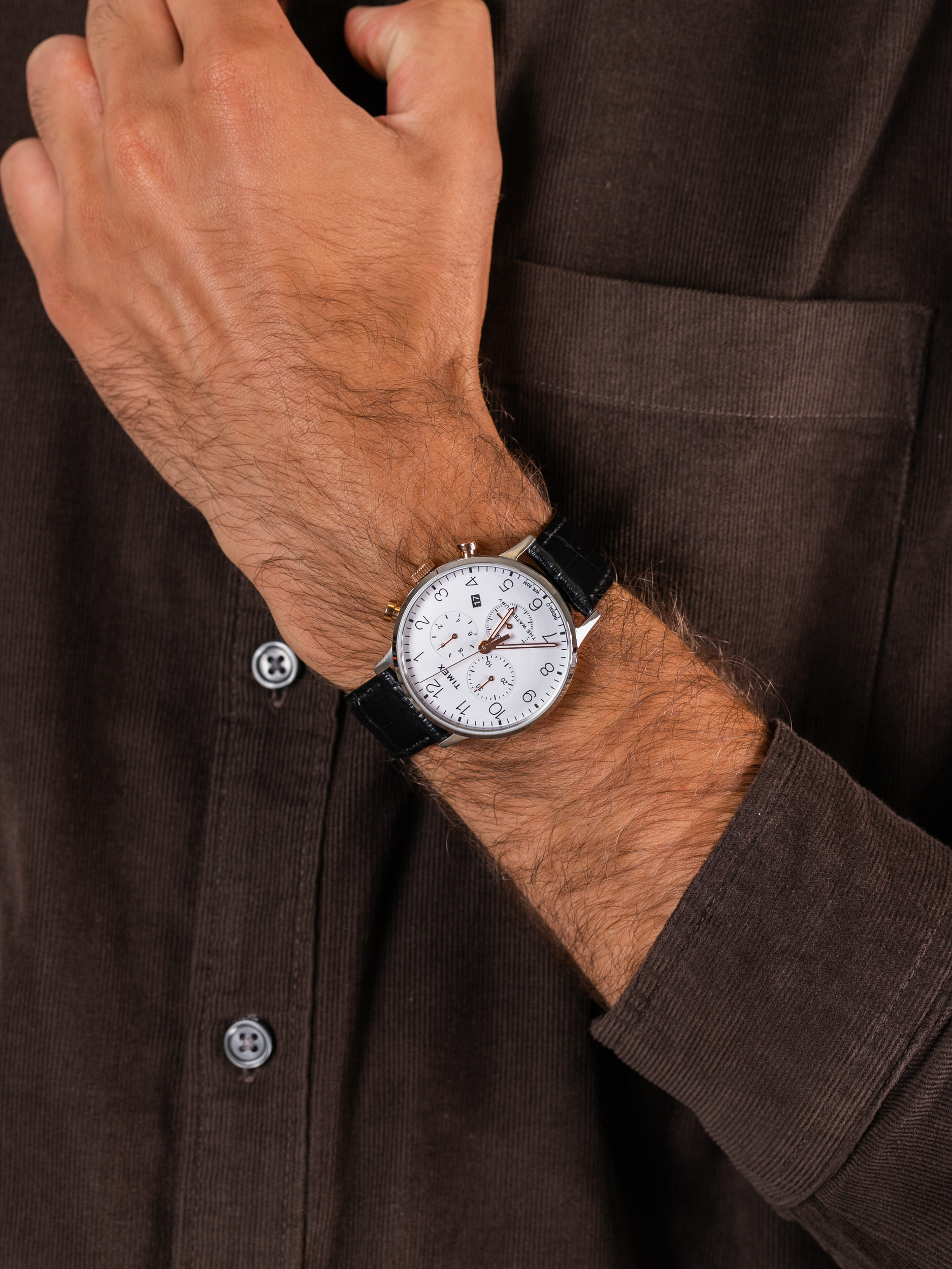 zegarek Timex TW2R71700 The Waterbury Chronograph męski z chronograf Waterbury - miniatura 3