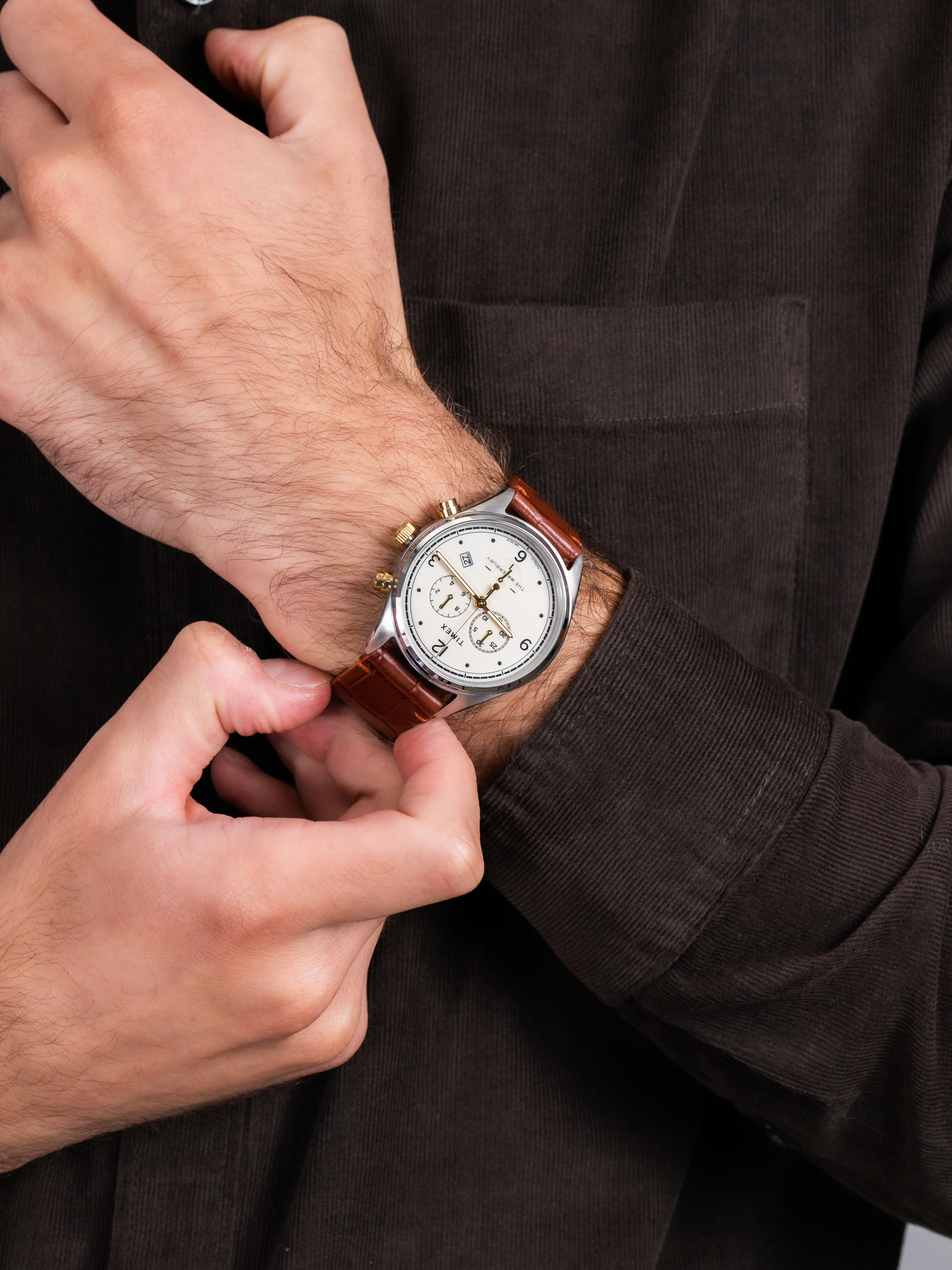 zegarek Timex TW2U04500 Waterbury męski z chronograf Waterbury - miniatura 3