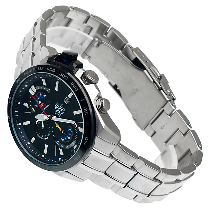 Edifice EFR-520RB-1AER zegarek srebrny sportowy Edifice bransoleta - miniatura 5