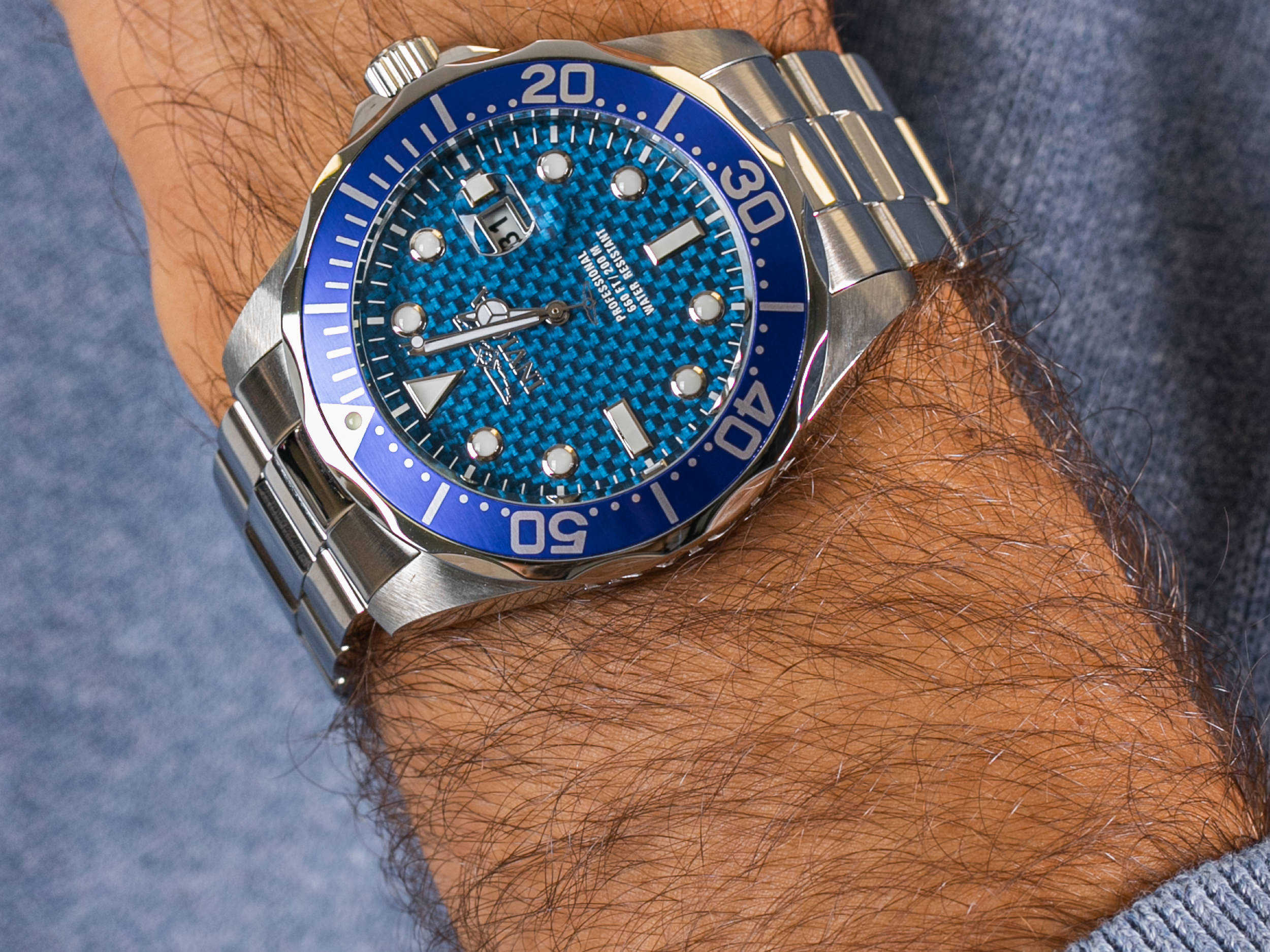 zegarek Invicta IN12563 srebrny Pro Diver - miniatura 4