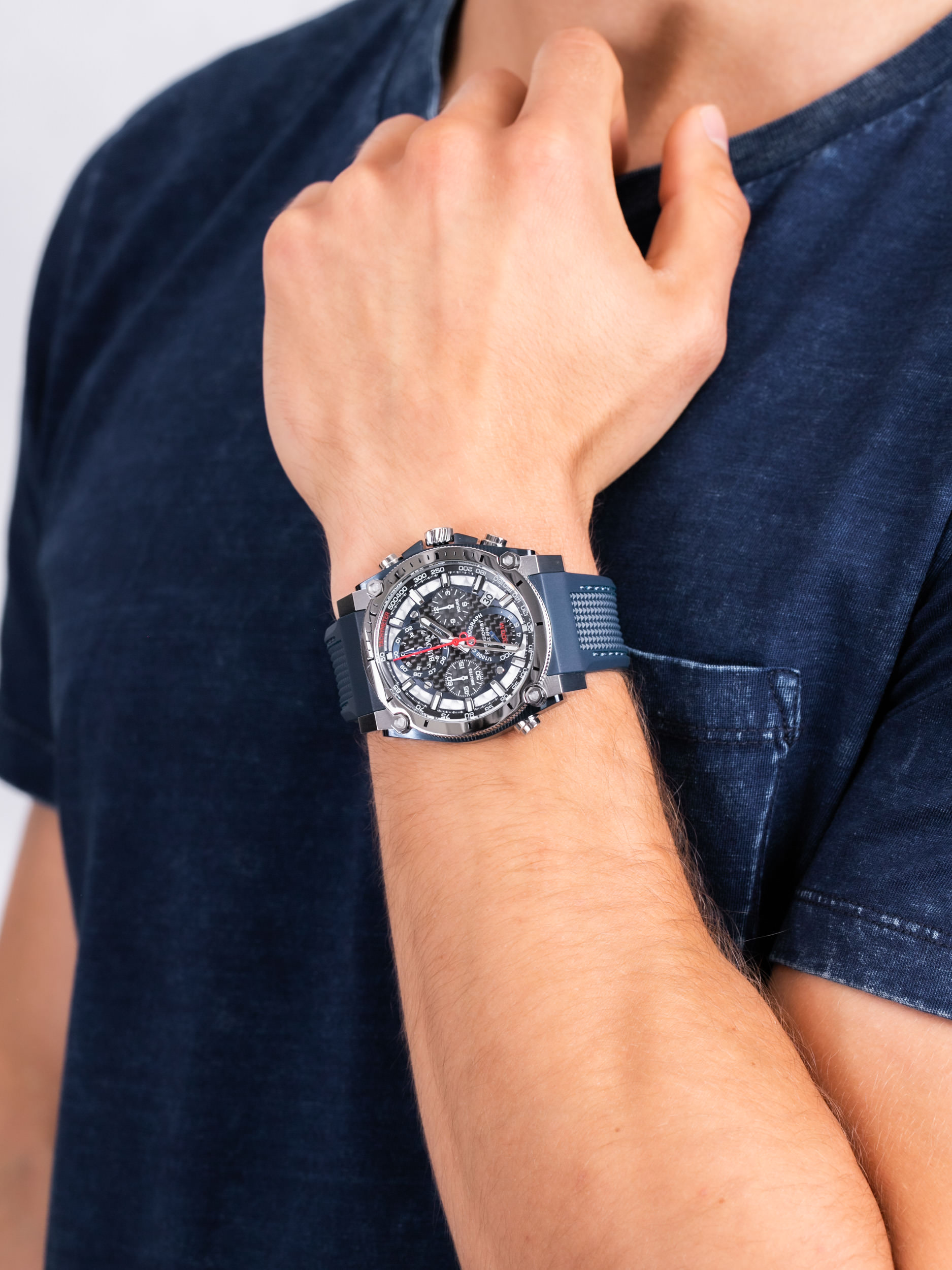 zegarek Bulova 98B315 męski z tachometr Precisionist - miniatura 3