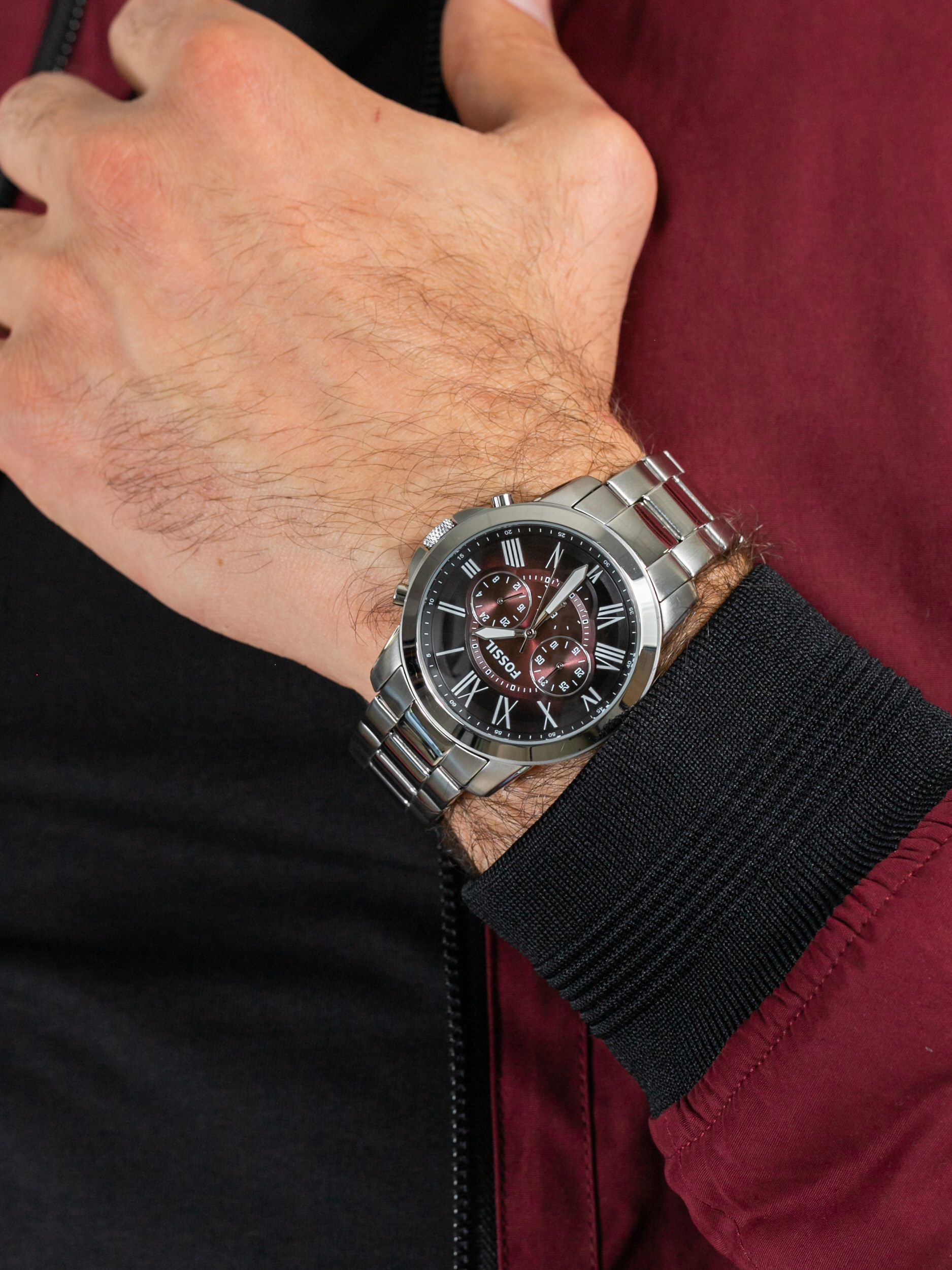 zegarek Fossil FS5628 GRANT męski z chronograf Grant - miniatura 3
