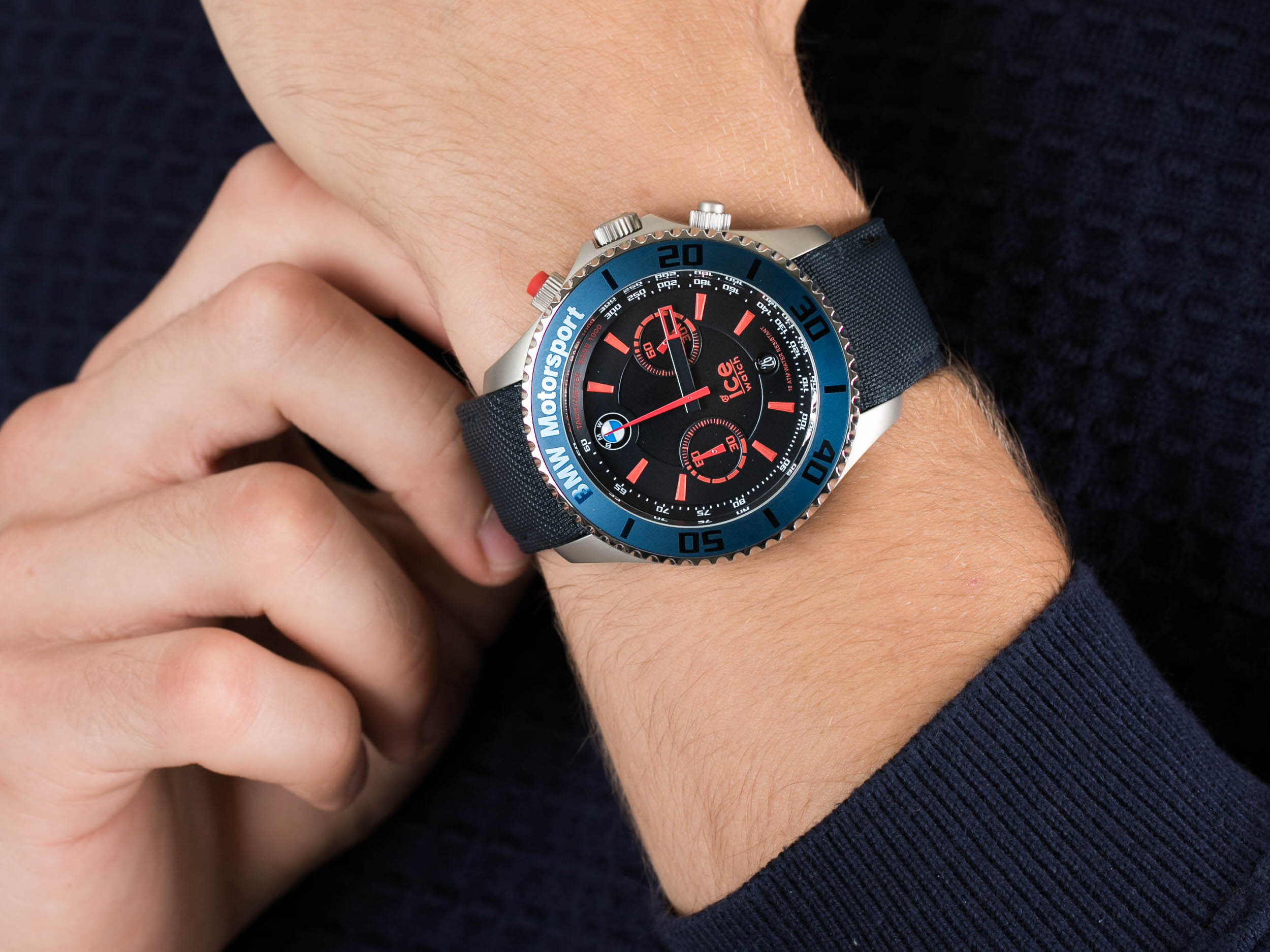 ICE Watch ICE.001126 BMW Motorsport (steel) dark  red zegarek sportowy ICE-BMW - miniatura 4