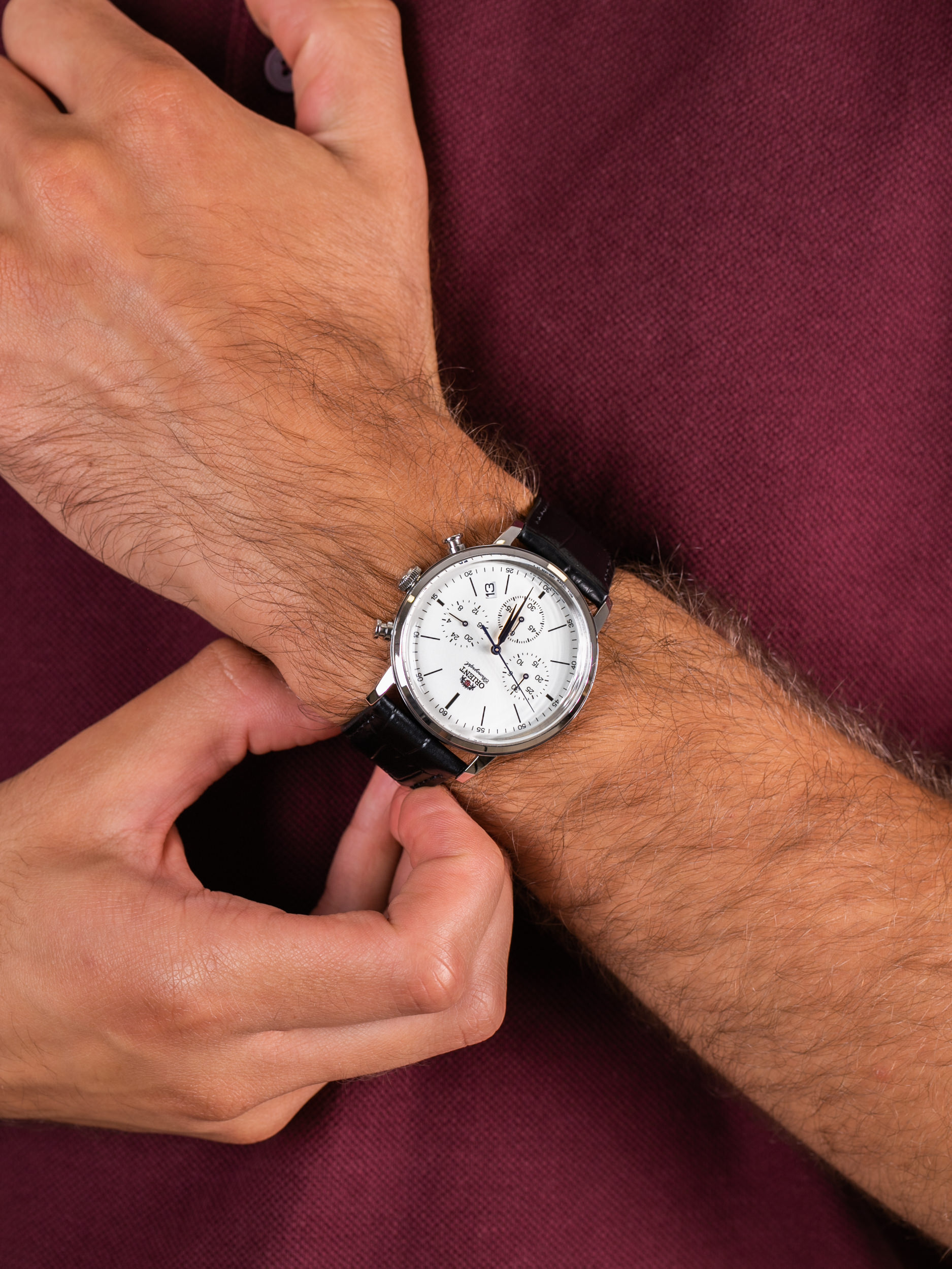 zegarek Orient RA-KV0405S10B męski z chronograf Classic - miniatura 3