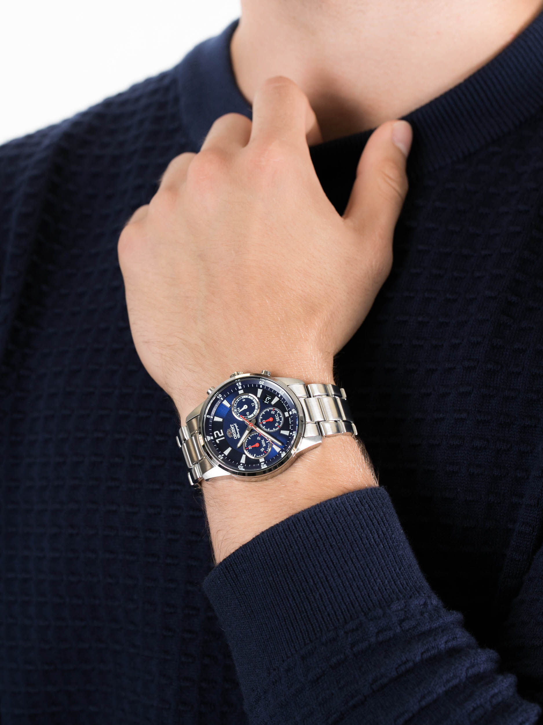 zegarek Orient RA-KV0002L10B męski z chronograf Sports - miniatura 3