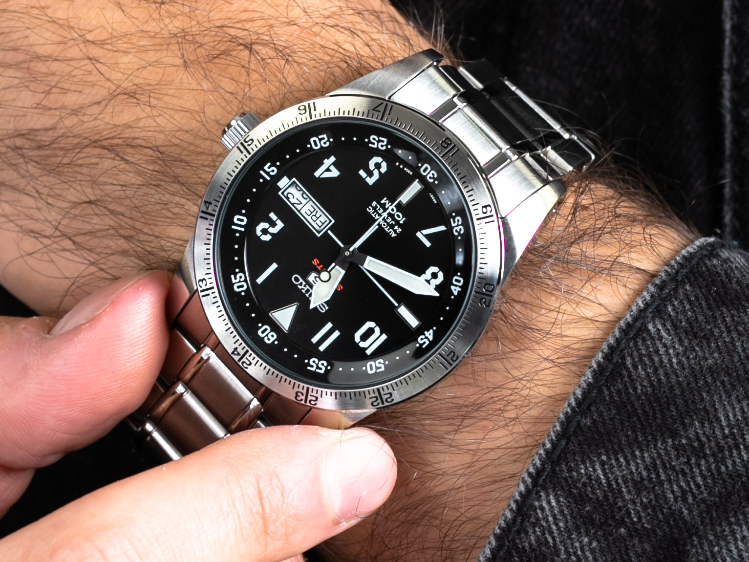 Seiko SRP513K1 5 Sports Automatic 100m zegarek sportowy Sports Automat