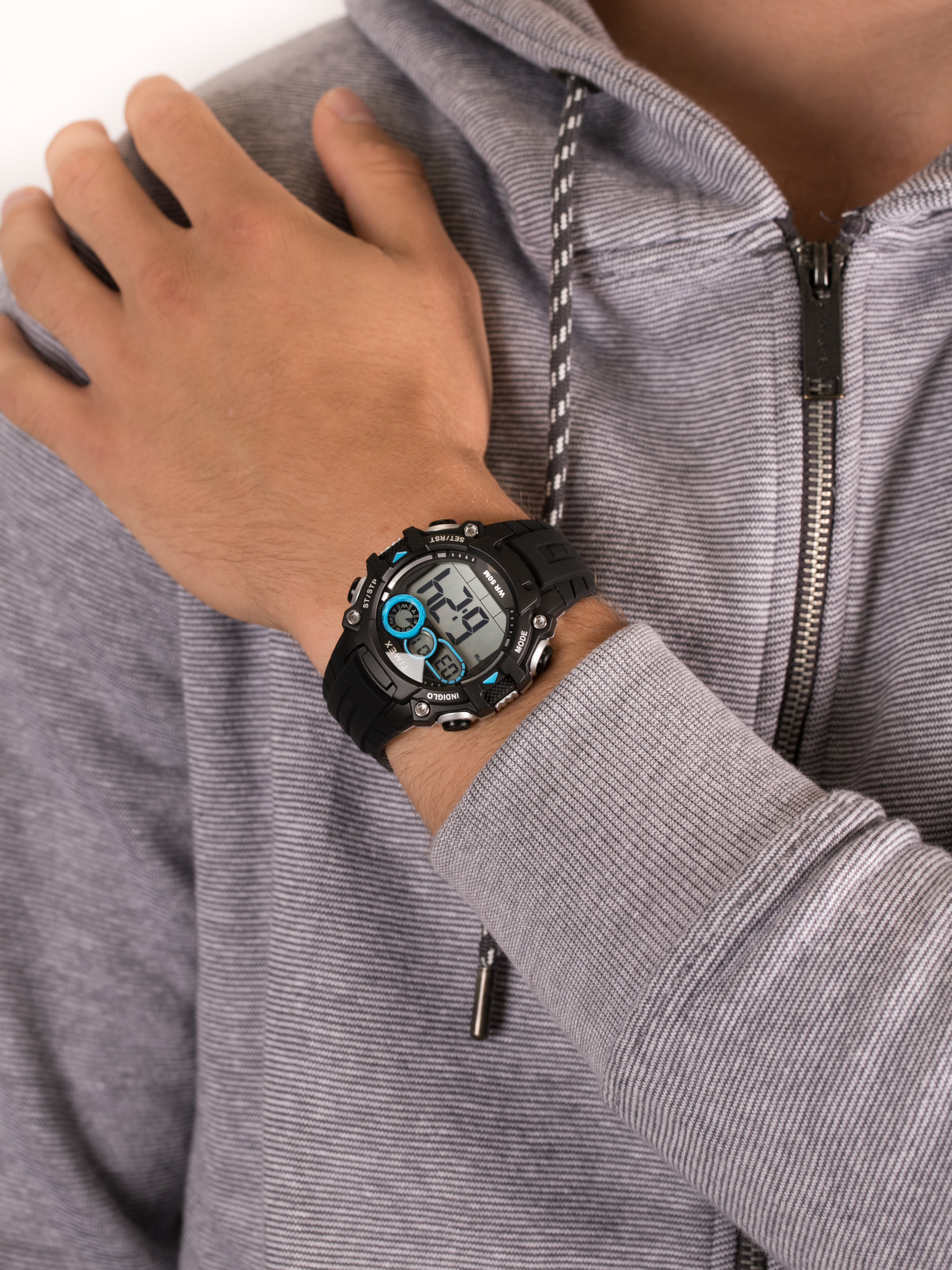 Timex TW5M27300 męski zegarek Big Digit DGTL pasek - miniatura 3