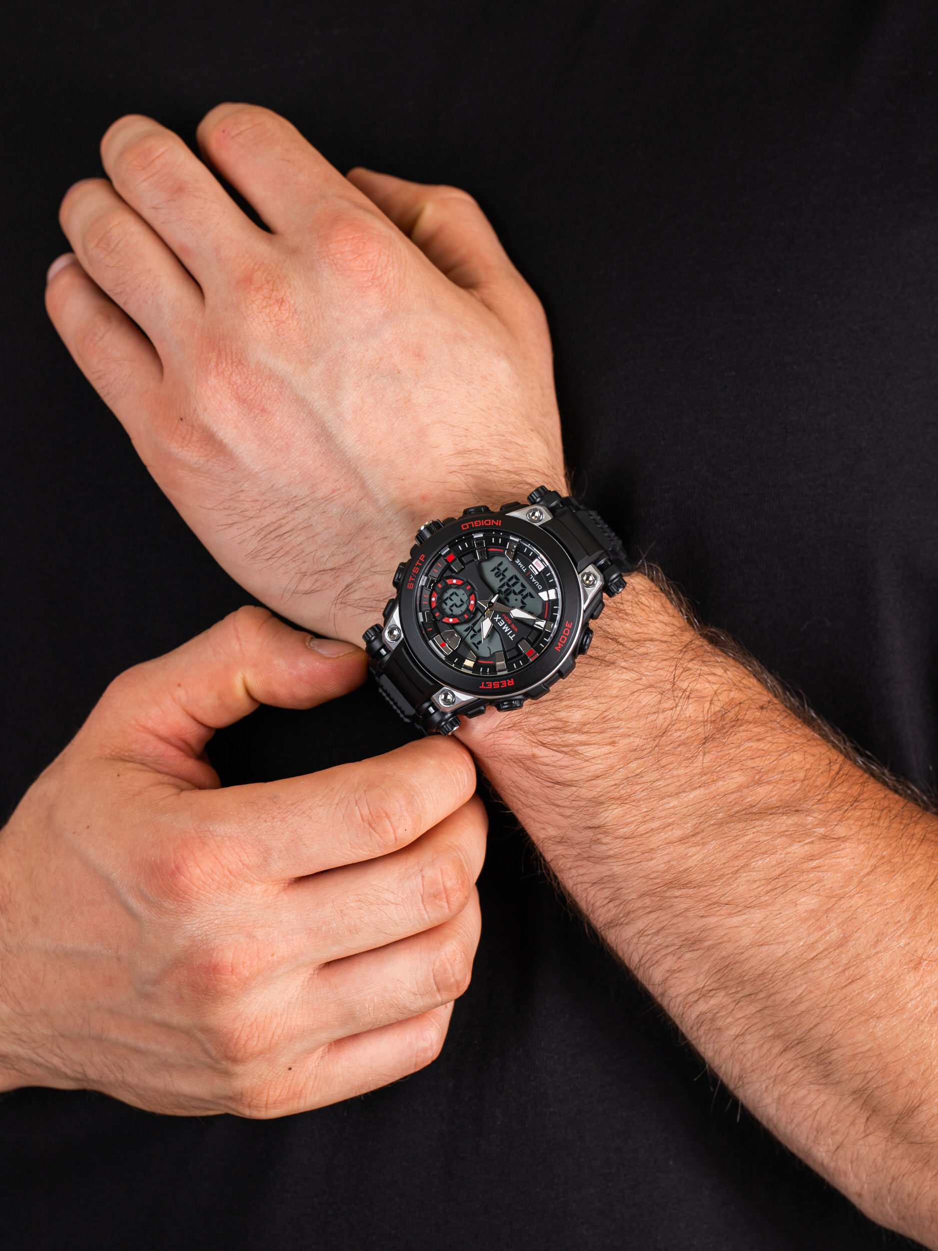 Timex TW5M30800 męski zegarek DGTL Analog pasek - miniatura 3