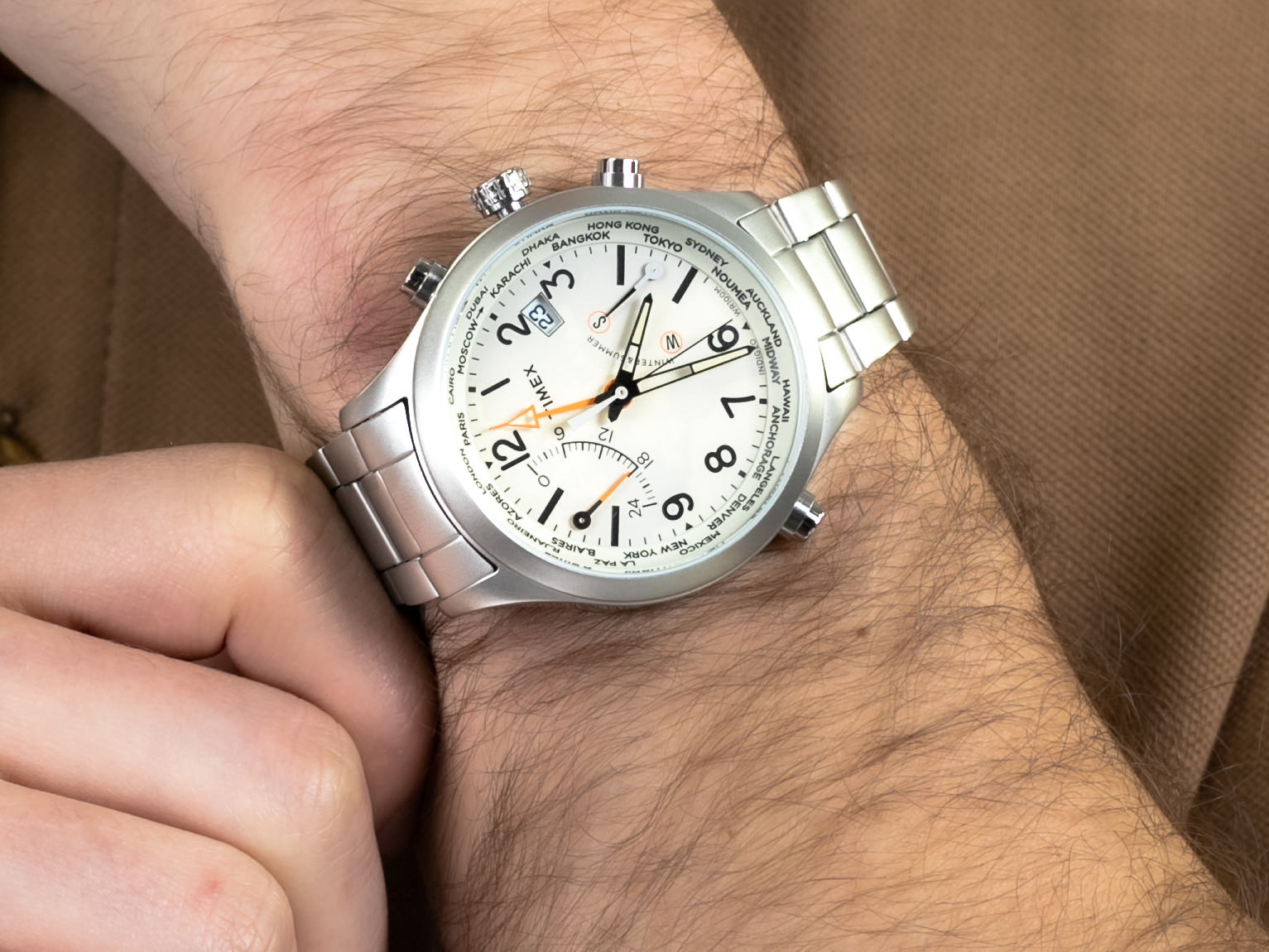 Timex TW2R43400 World Time IQ zegarek sportowy Intelligent Quartz - miniatura 4