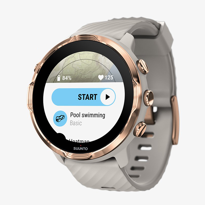 zegarek Suunto SS050381000 kwarcowy męski Suunto 7 Suunto 7 Sandstone Rosegold - miniatura 3