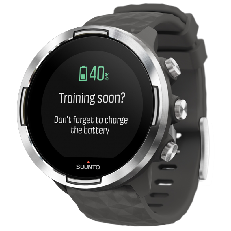 zegarek Suunto SS050407000 Sunnto 9 Baro Graphite męski z termometr Suunto 9 - miniatura 3