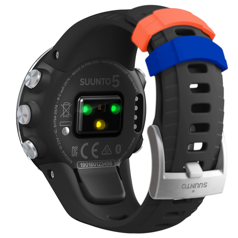 Suunto SS050445000 zegarek srebrny sportowy Suunto 5 pasek - miniatura 5
