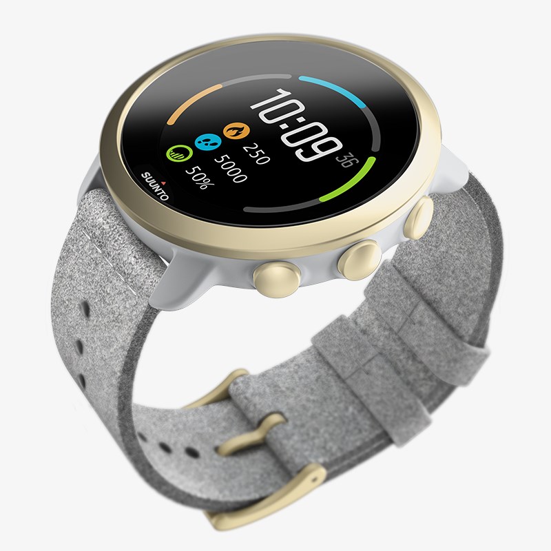 zegarek Suunto SS050599000 kwarcowy damski 3 Fitness Suunto 3 Pebble White Light Gold - miniatura 5