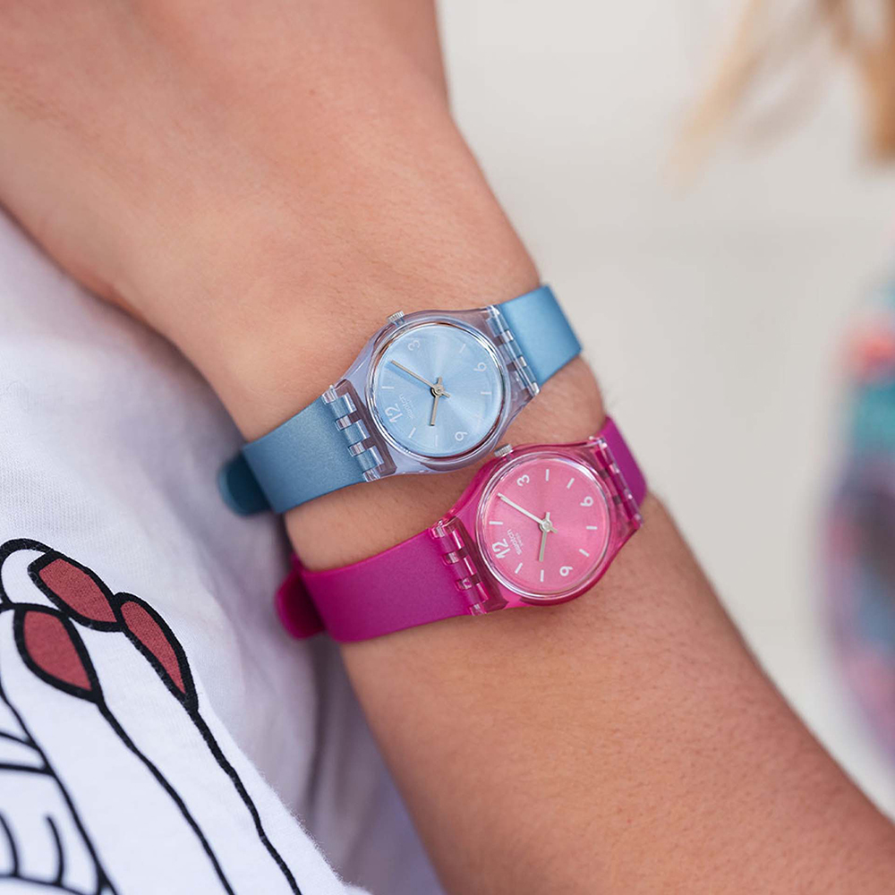 zegarek Swatch LL123 niebieski Originals Lady - miniatura 5