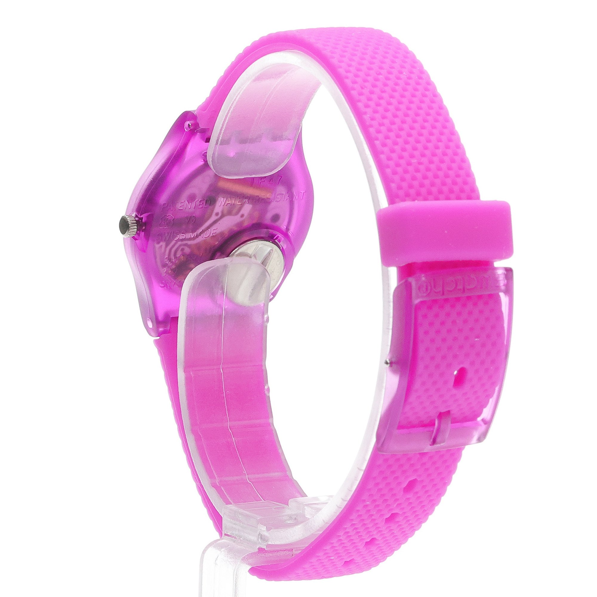 zegarek Swatch LV122 kwarcowy dla dzieci Originals MAGENTA WEAVE
