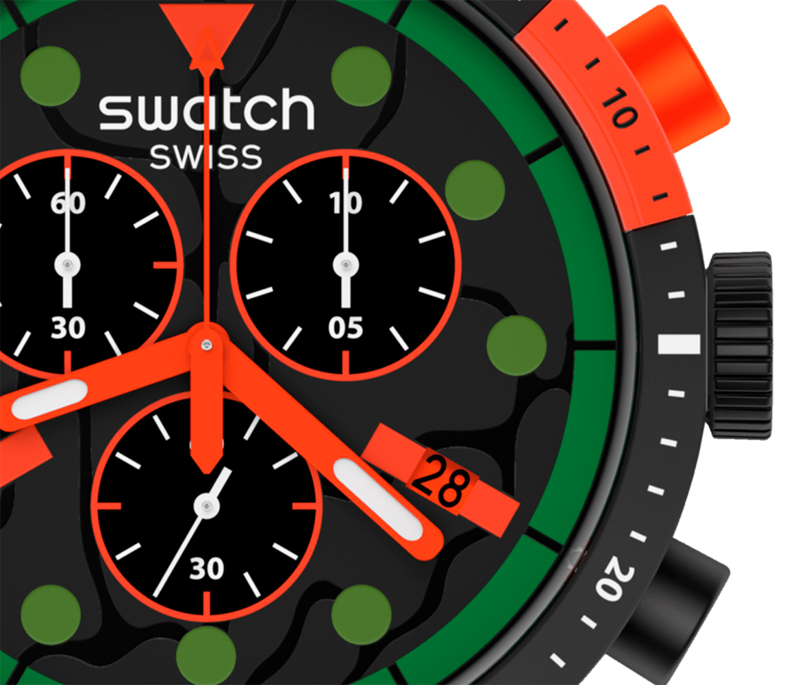 zegarek Swatch SB02B409 kwarcowy męski Big Bold - miniatura 6