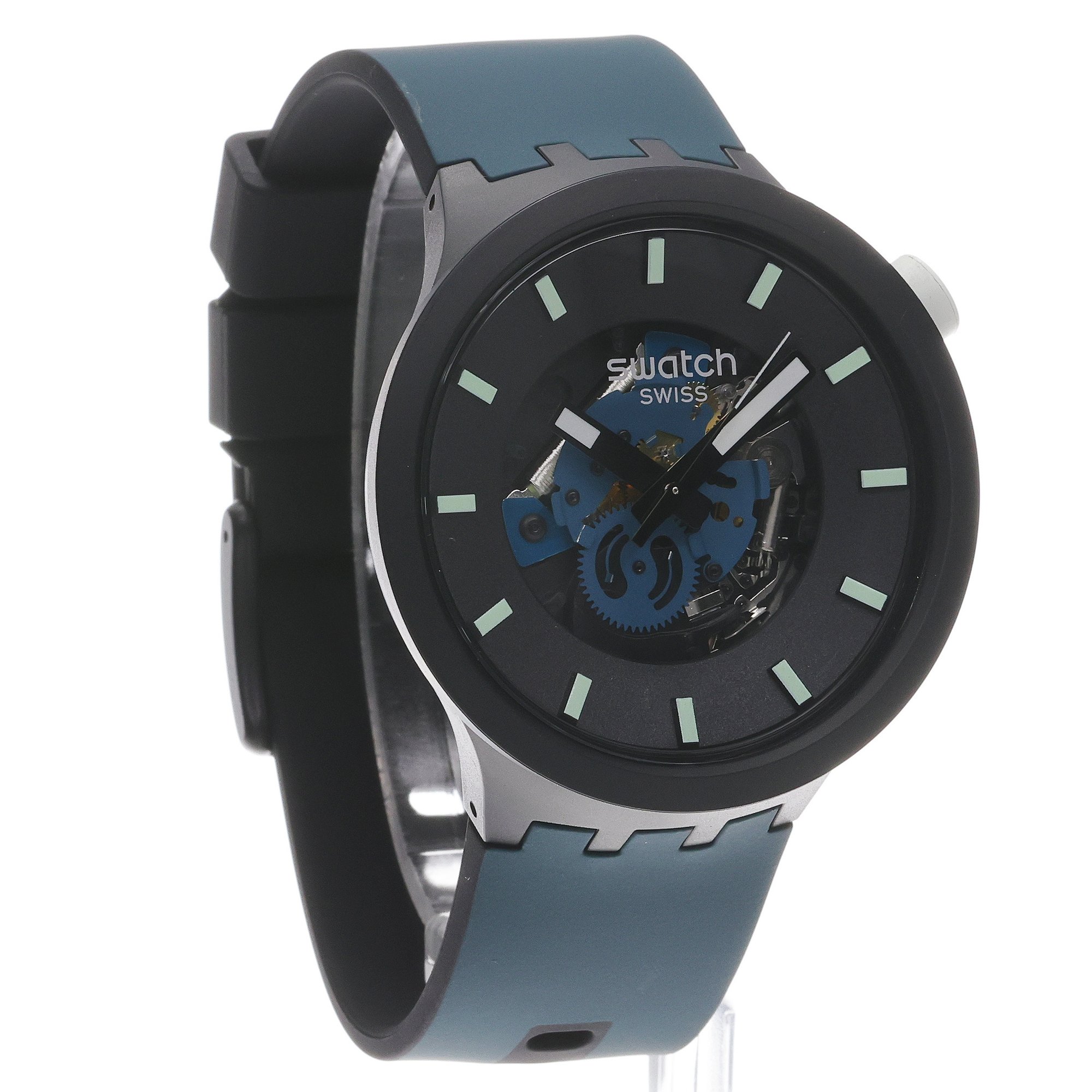zegarek Swatch SB03B111-6000 kwarcowy męski Big Bold NIGHT TRIP PAY - miniatura 3