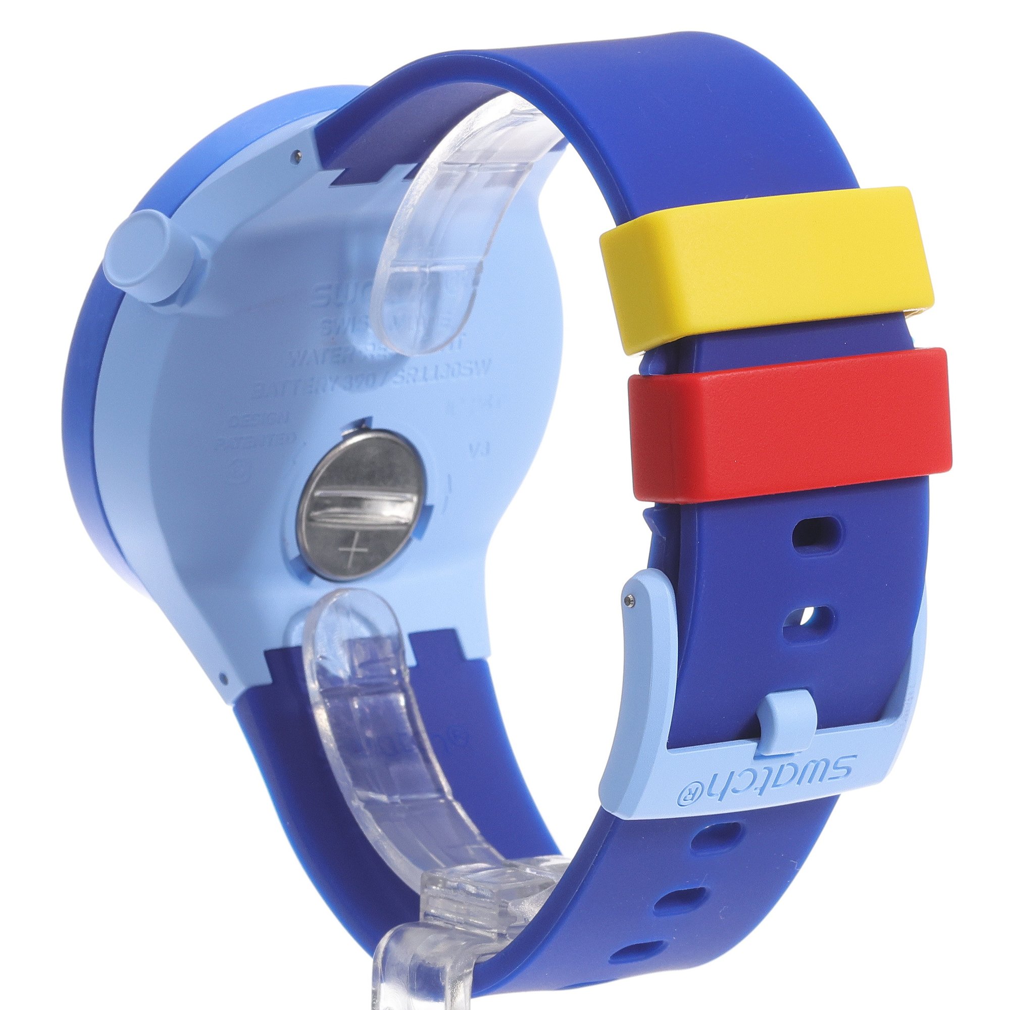 zegarek Swatch SB03N105 niebieski Big Bold