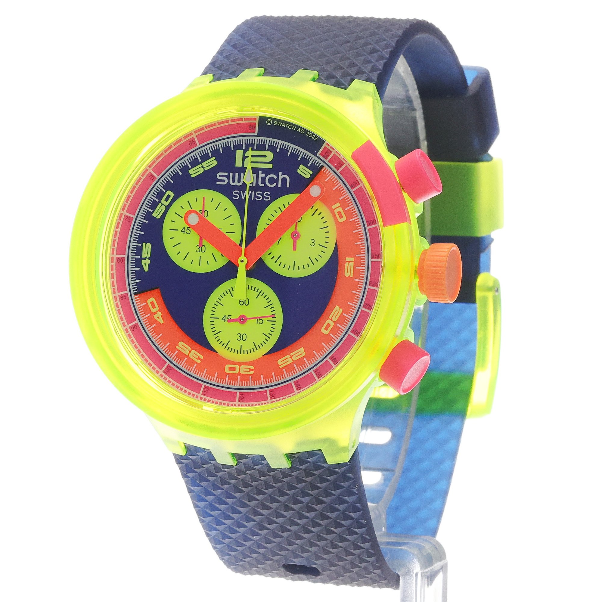 zegarek Swatch SB06J101-6000 zielony Big Bold - miniatura 2