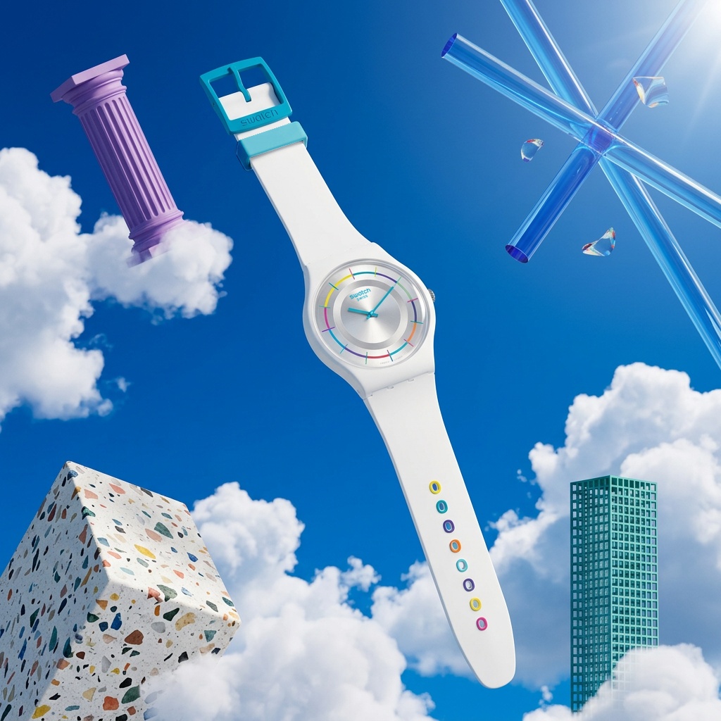 zegarek Swatch SFW109 kwarcowy damski Skin WHITE PARTY - miniatura 6