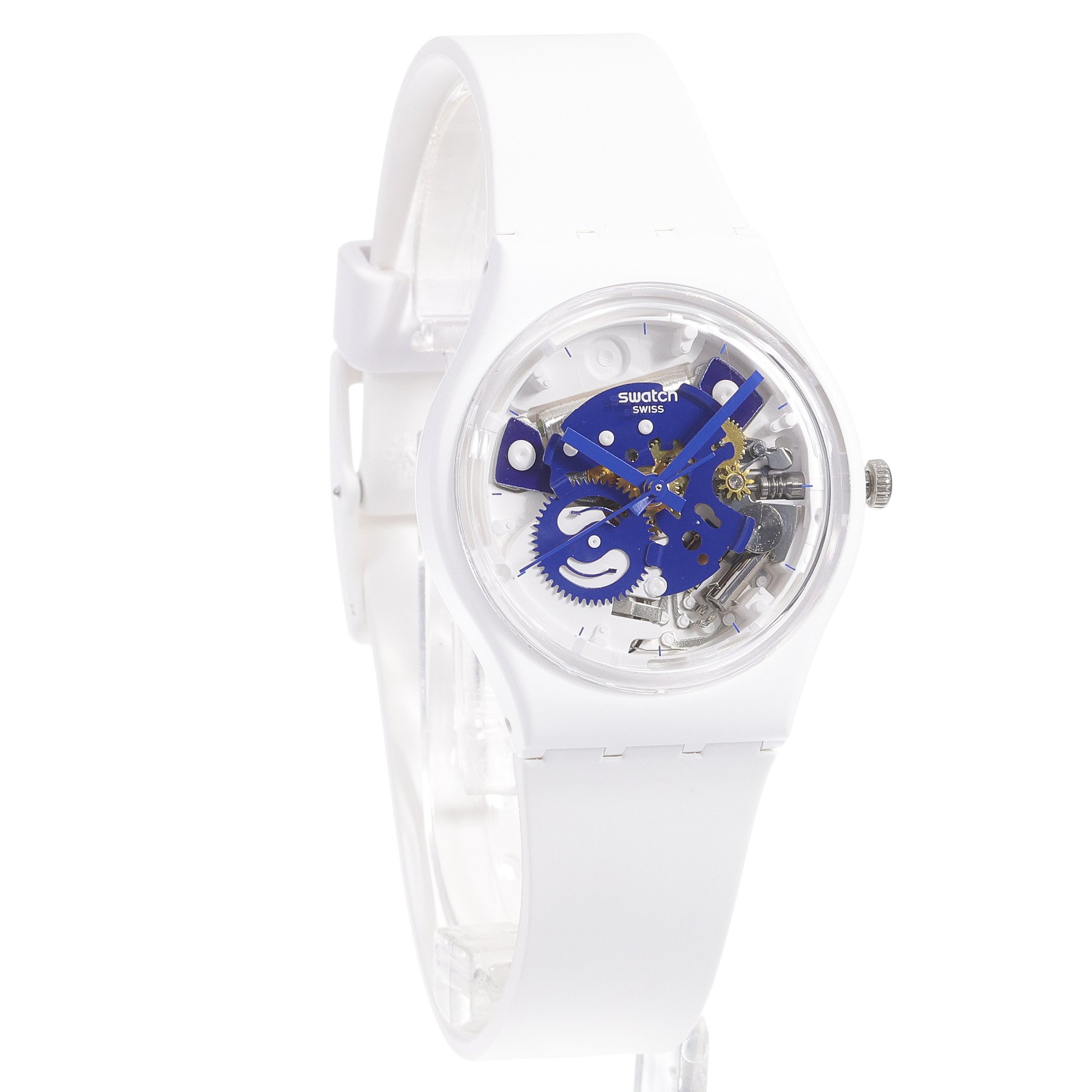 zegarek Swatch SO31W103 kwarcowy damski Gent TIME TO BLUE SMALL - miniatura 3