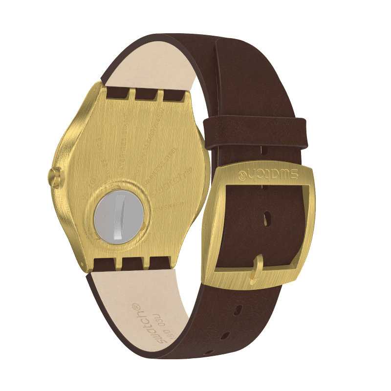 zegarek Swatch SS07G100 kwarcowy męski Skin SKIN SUIT COFFEE - miniatura 4