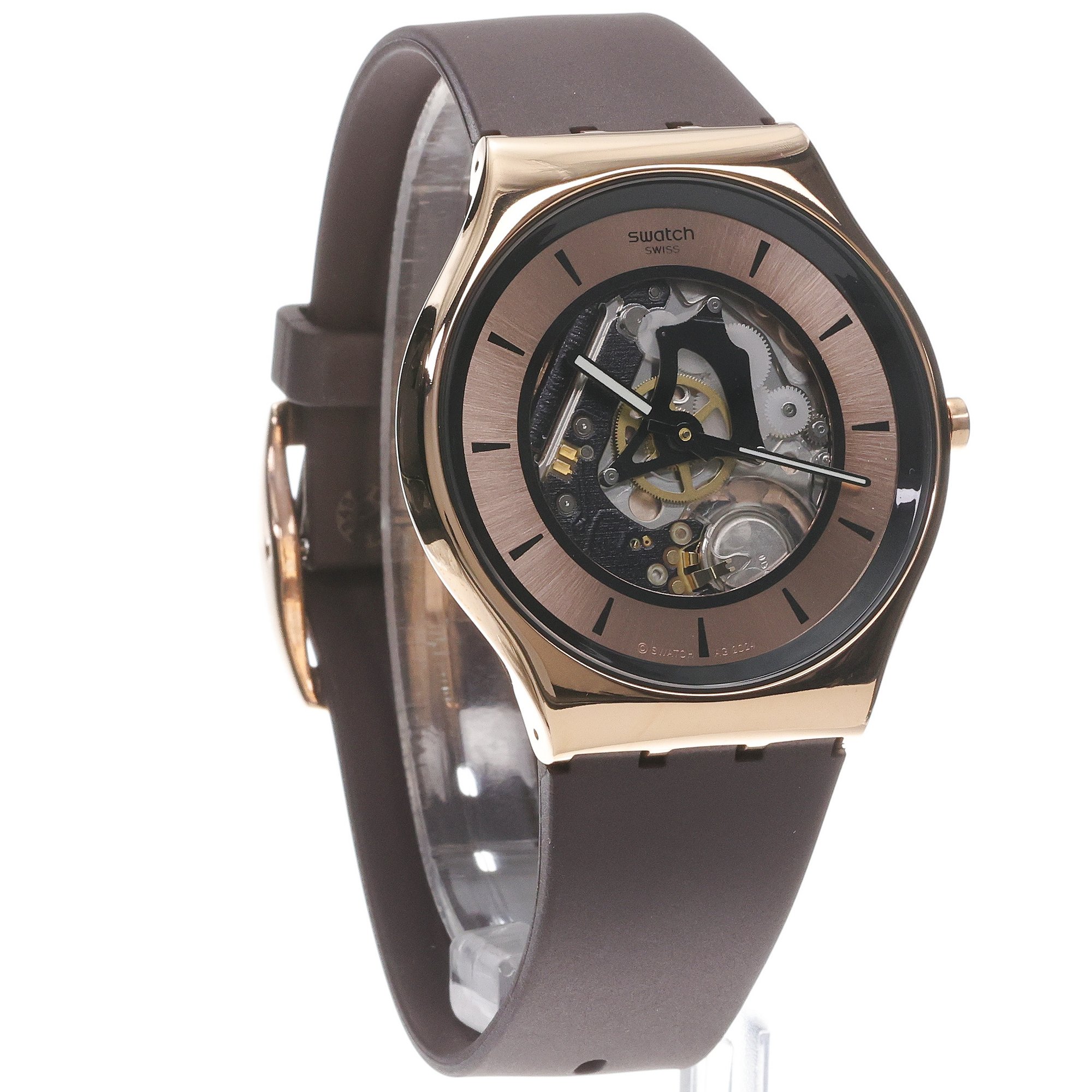 zegarek Swatch SS07G107 kwarcowy męski Skin Copper Flame 42mm - miniatura 3