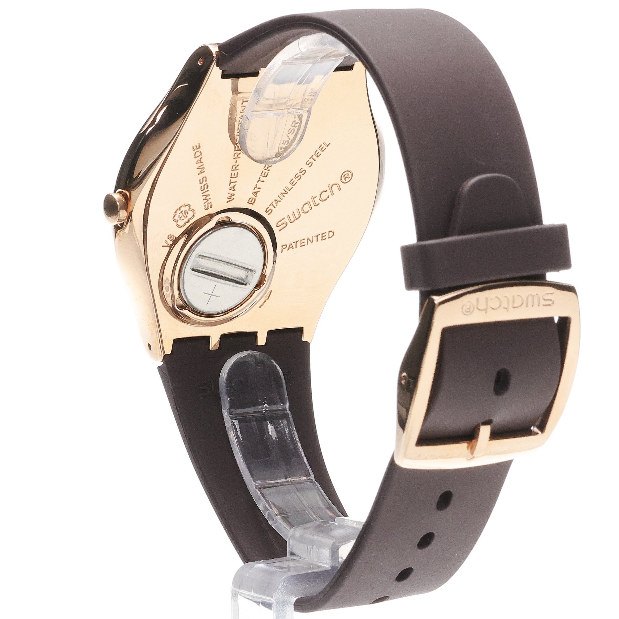 zegarek Swatch SS07G107 różowe złoto Skin - miniatura 4