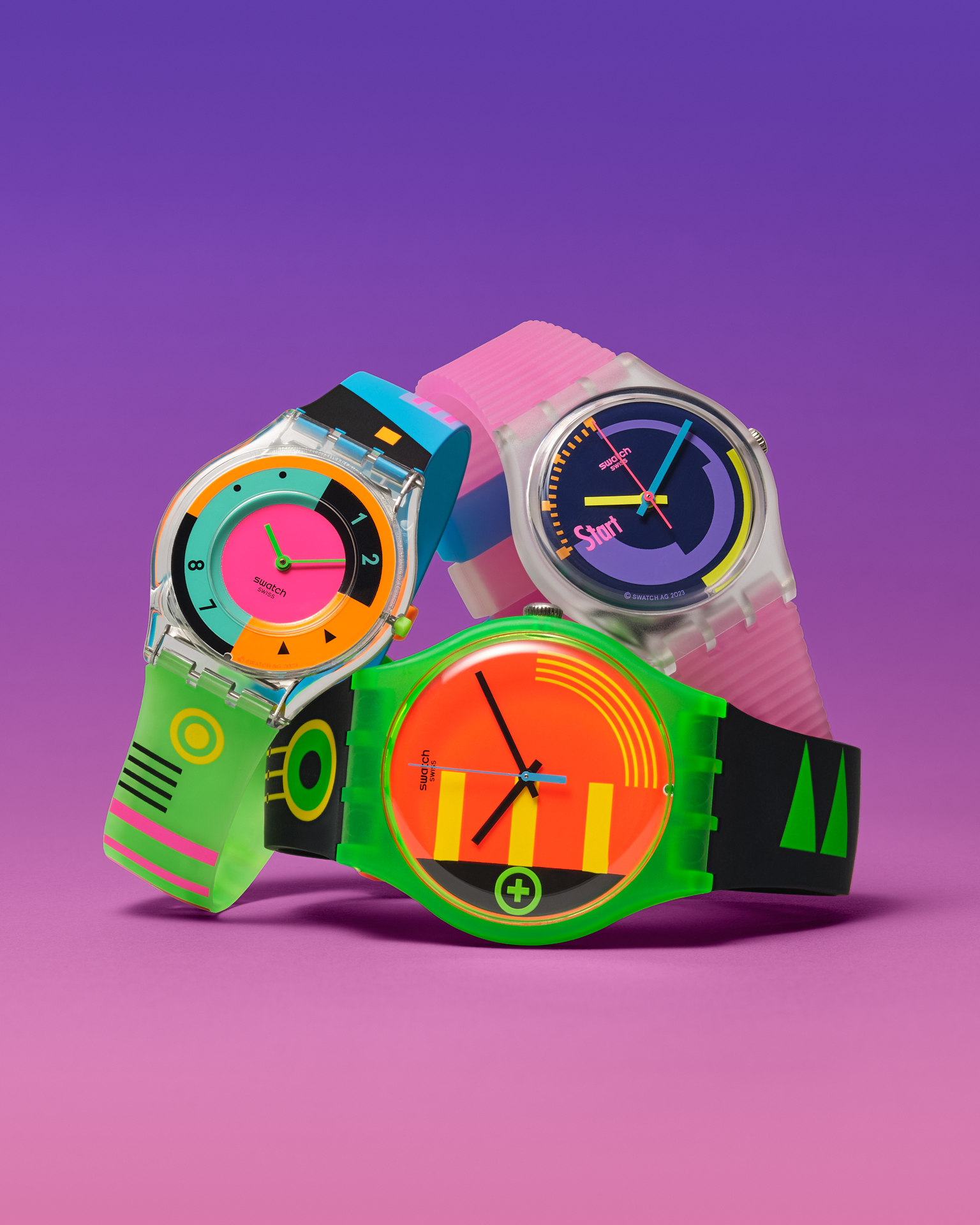 zegarek Swatch SS08K119 NEON HOT RACER Skin z tworzywa sztucznego - miniatura 11