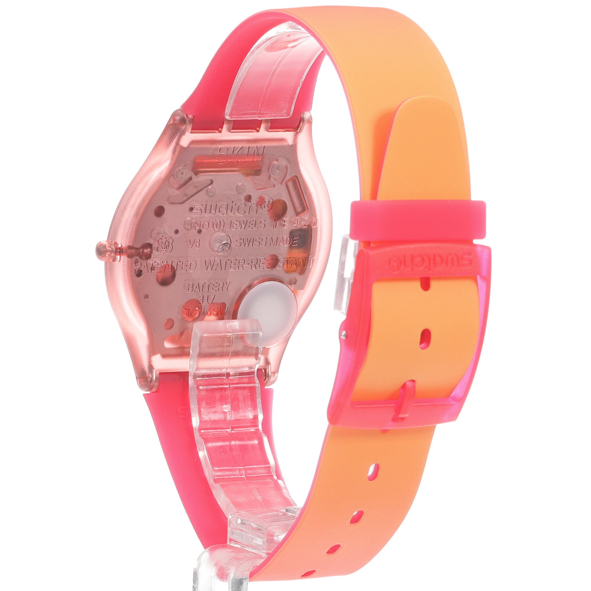 zegarek Swatch SS08P111 różowy Skin - miniatura 4