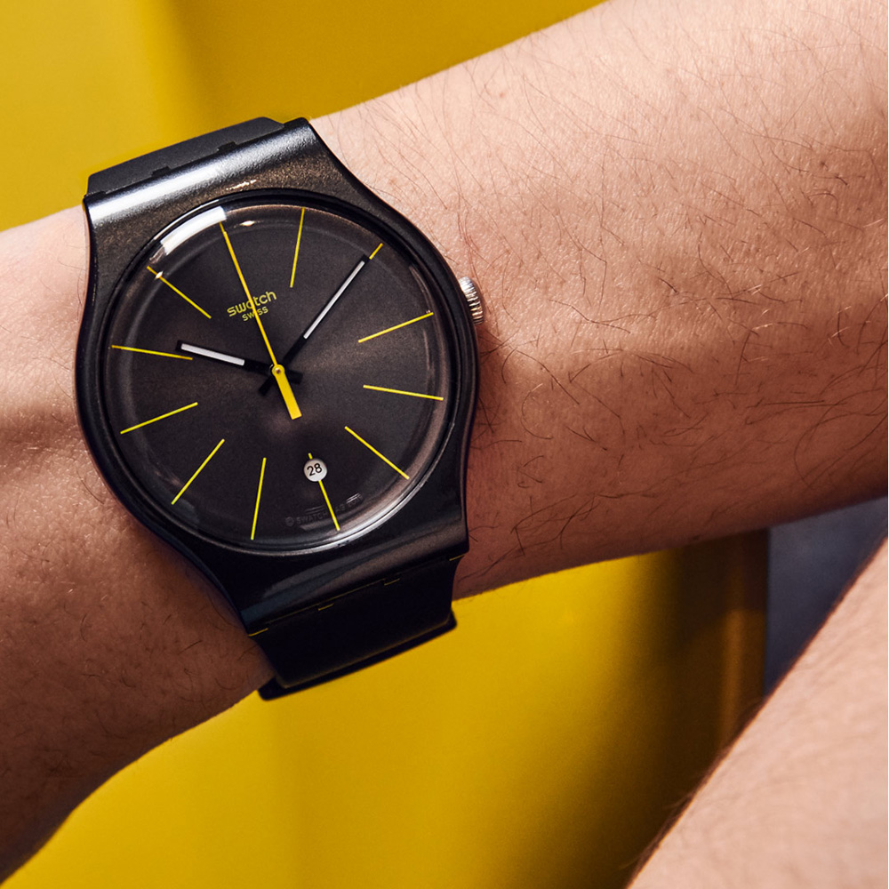 Swatch SUOB404 męski zegarek Originals New Gent pasek - miniatura 5