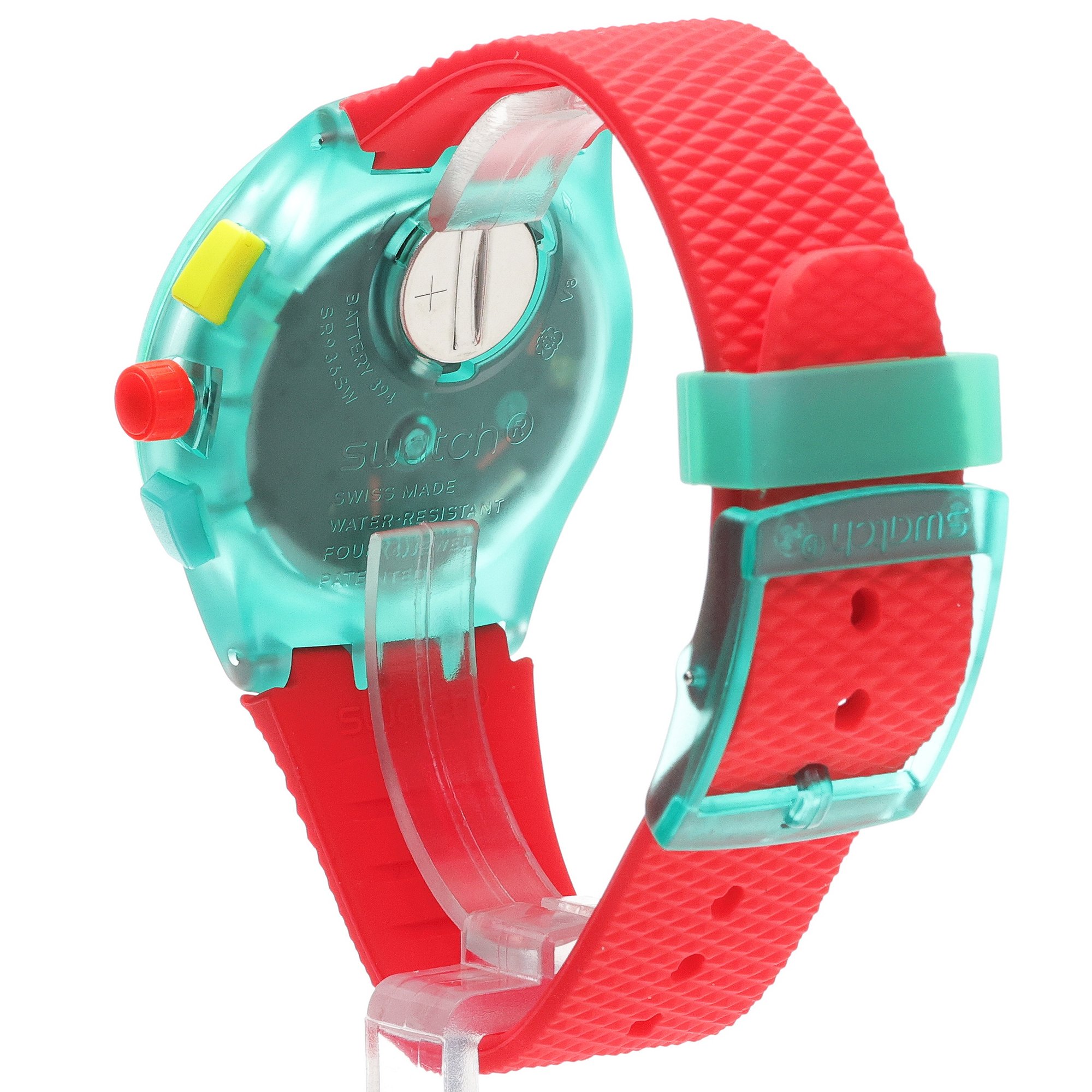 zegarek Swatch SUSG409 kwarcowy męski NEON EMERALD CHRONO