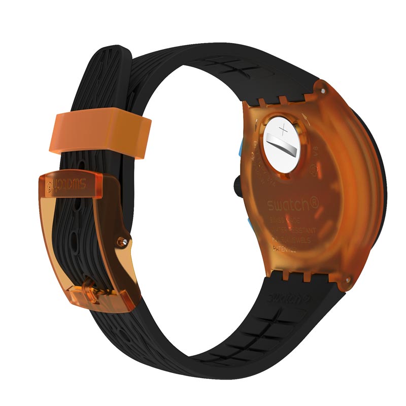 zegarek Swatch SUSO401 ORANGE TIRE męski z chronograf Originals Chrono - miniatura 4